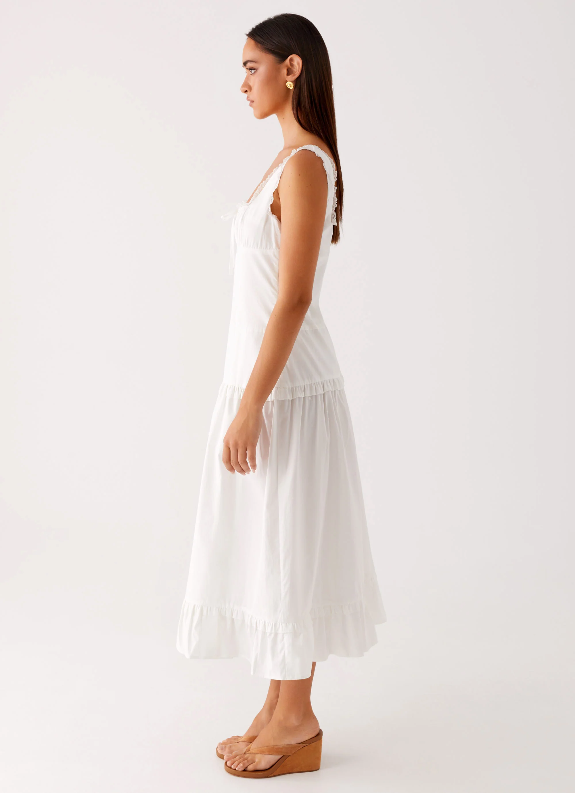 Quinn Midi Dress - White - Image 2