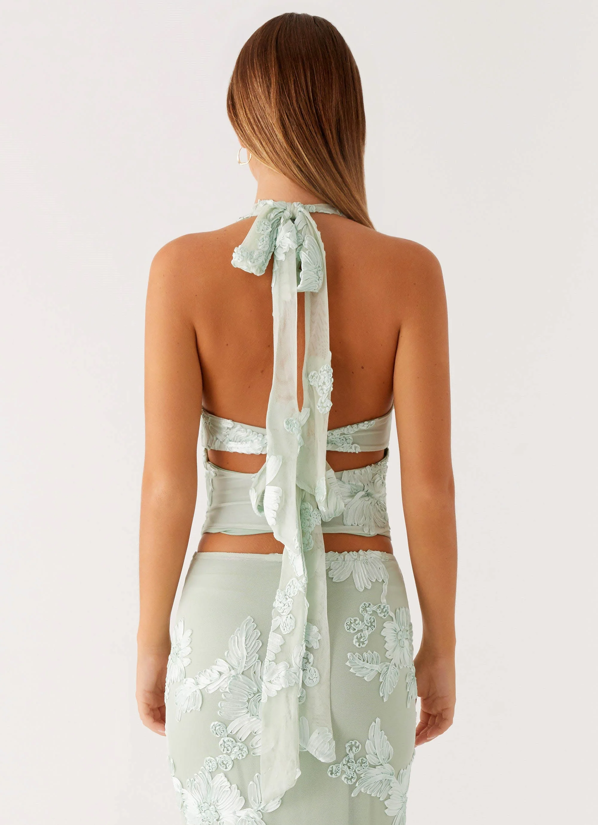 Radiate Halterneck Top - Sage - Image 4