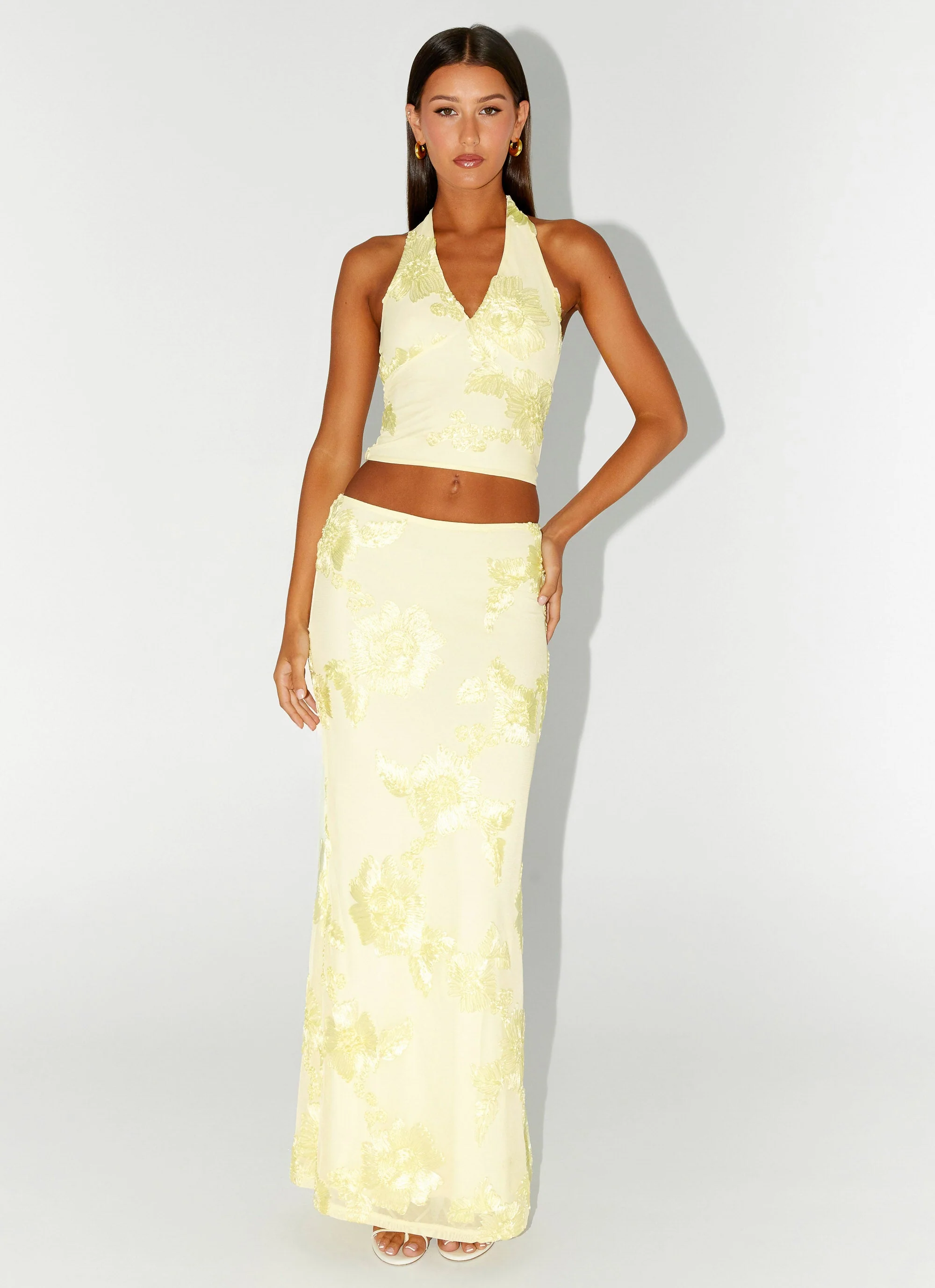 Radiate Halterneck Top - Yellow - Image 6