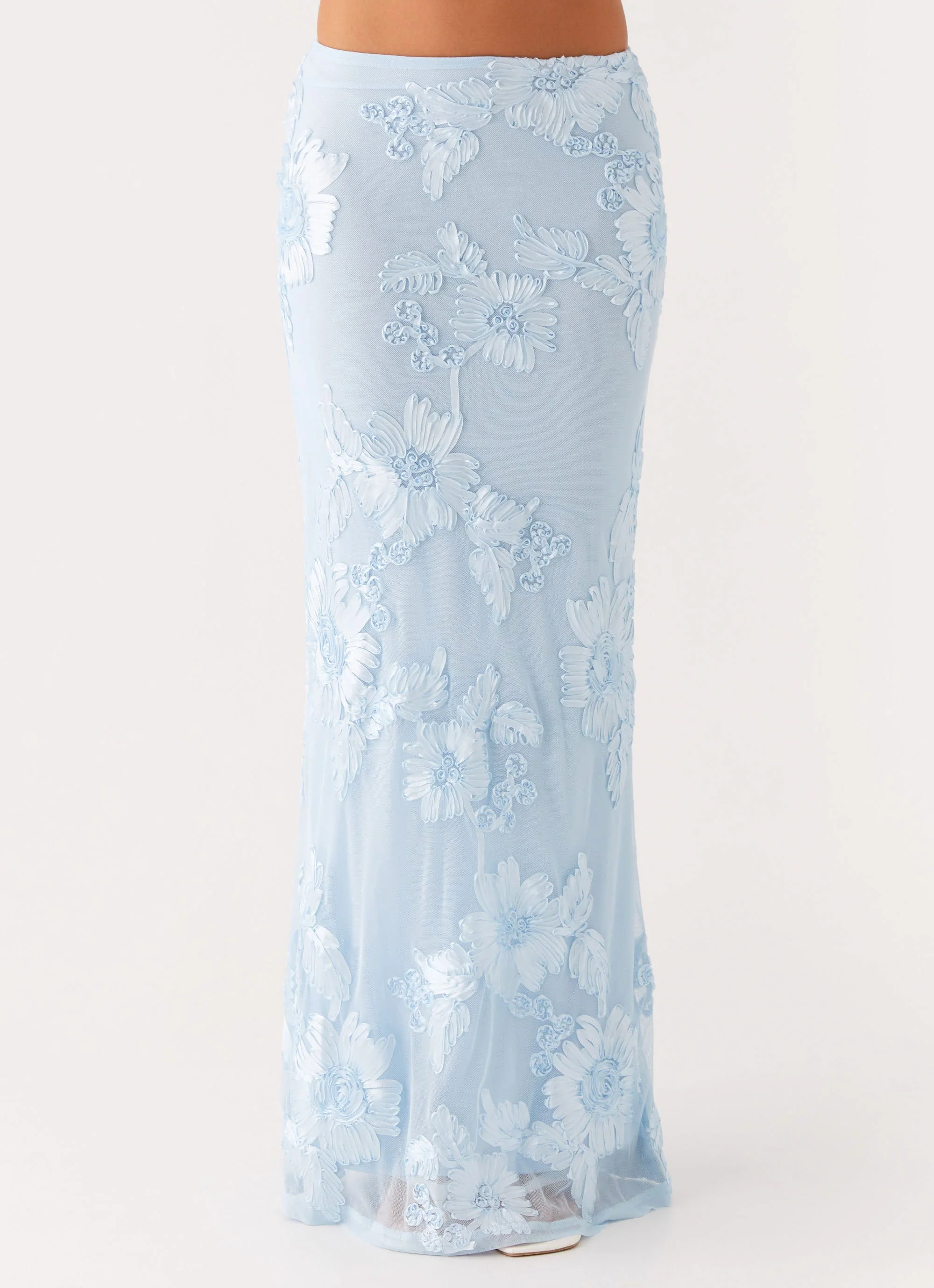 Radiate Maxi Skirt - Blue - Image 4