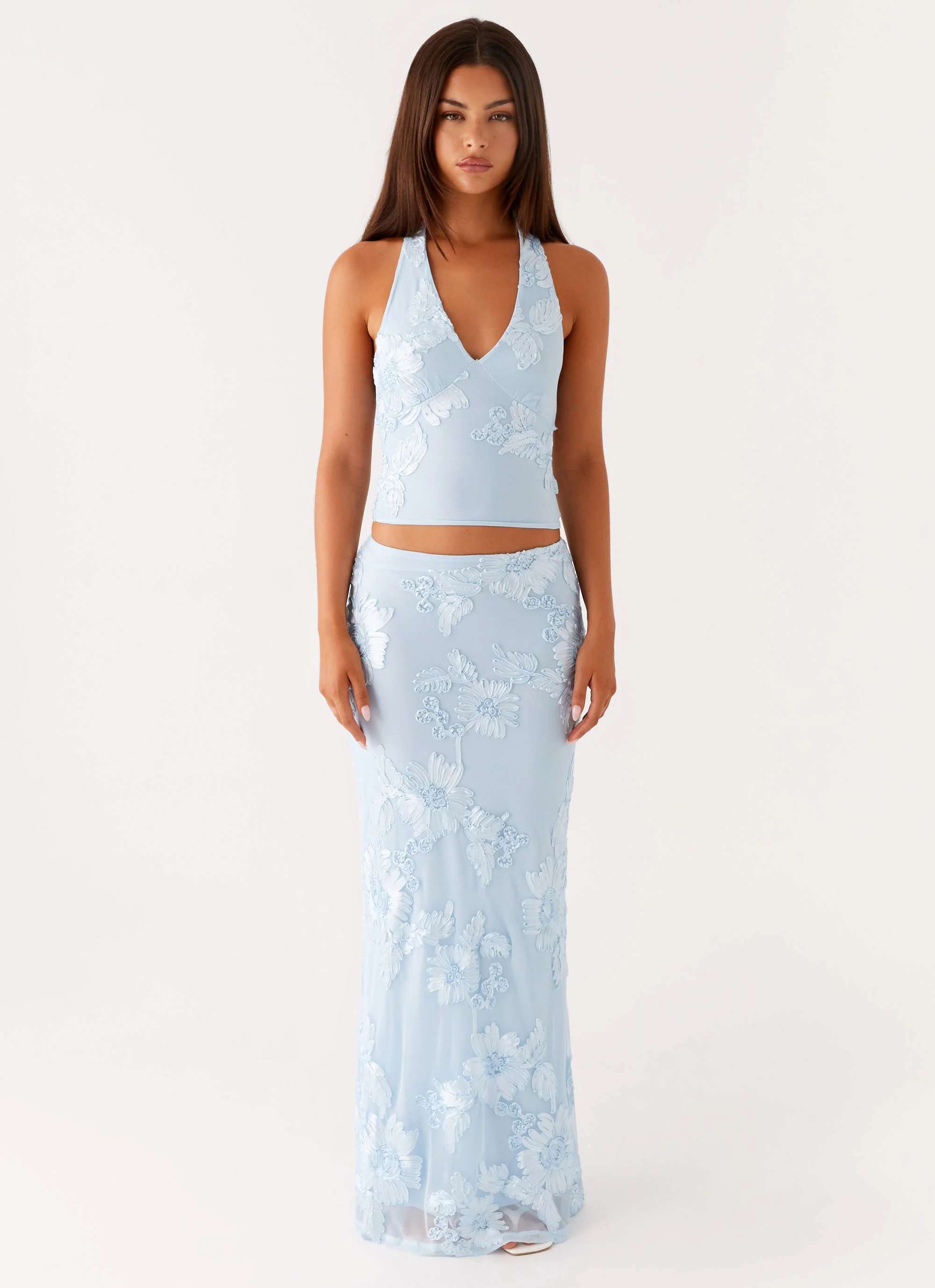 Radiate Maxi Skirt - Blue - Image 5