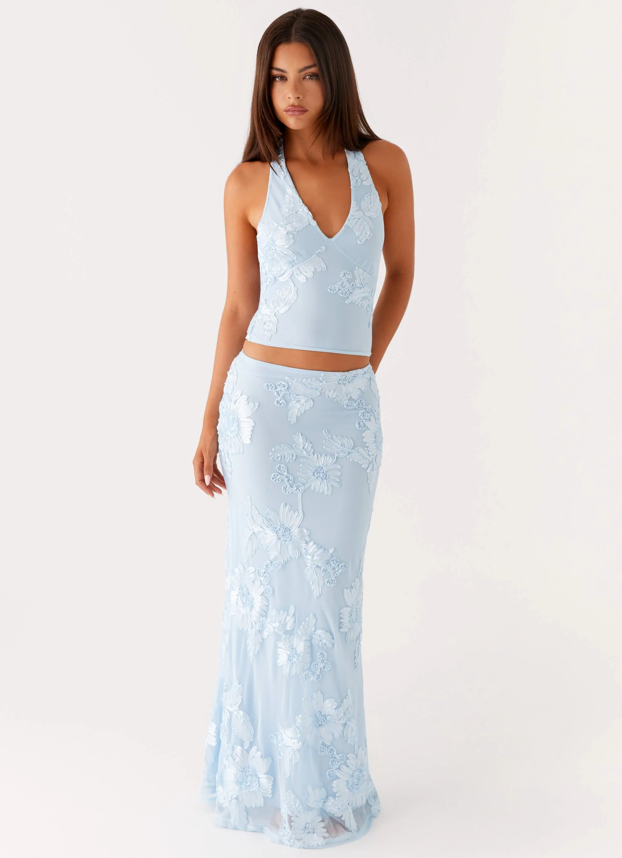 Radiate Maxi Skirt - Blue - Image 6