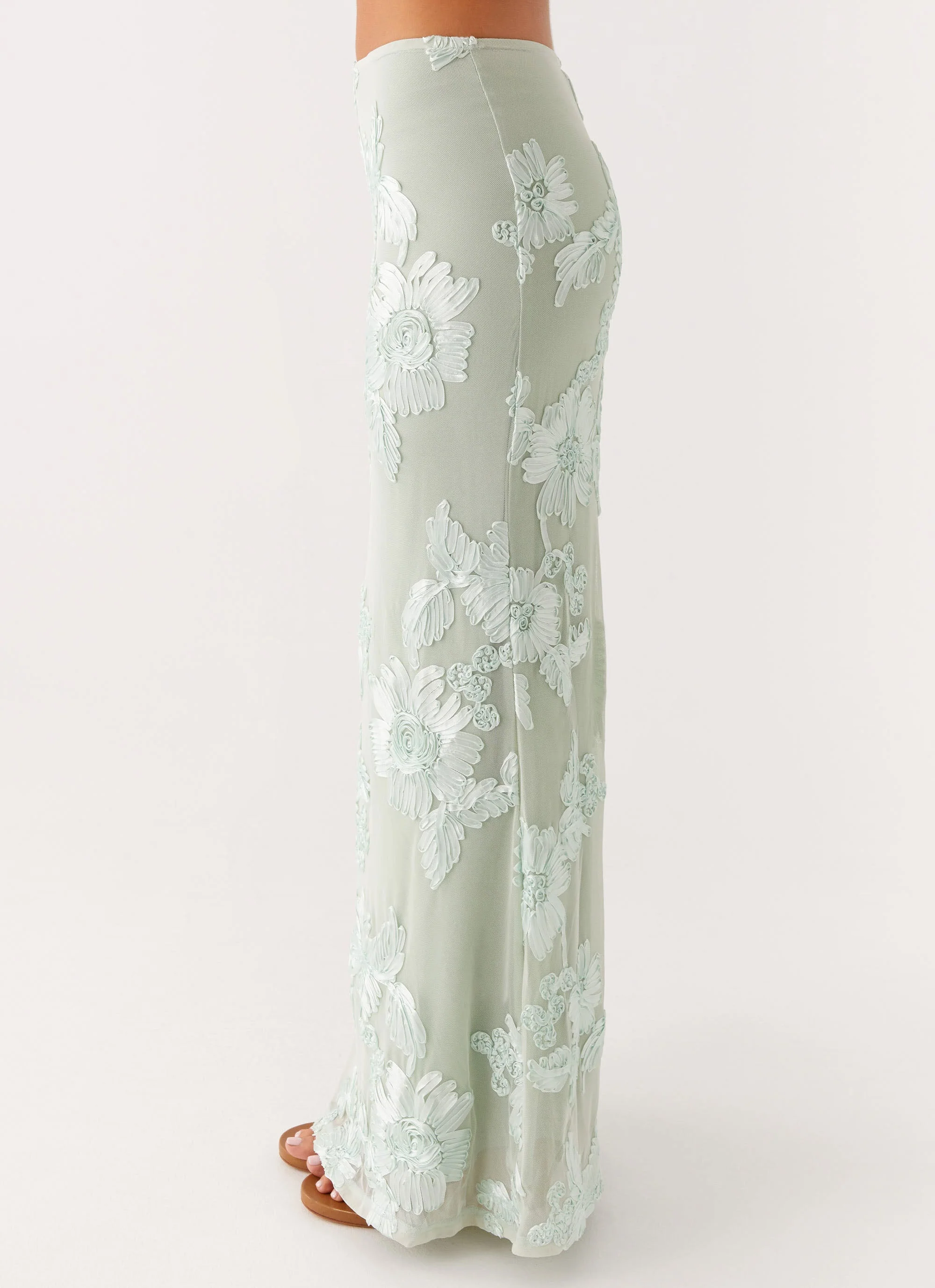 Radiate Maxi Skirt - Sage - Image 2