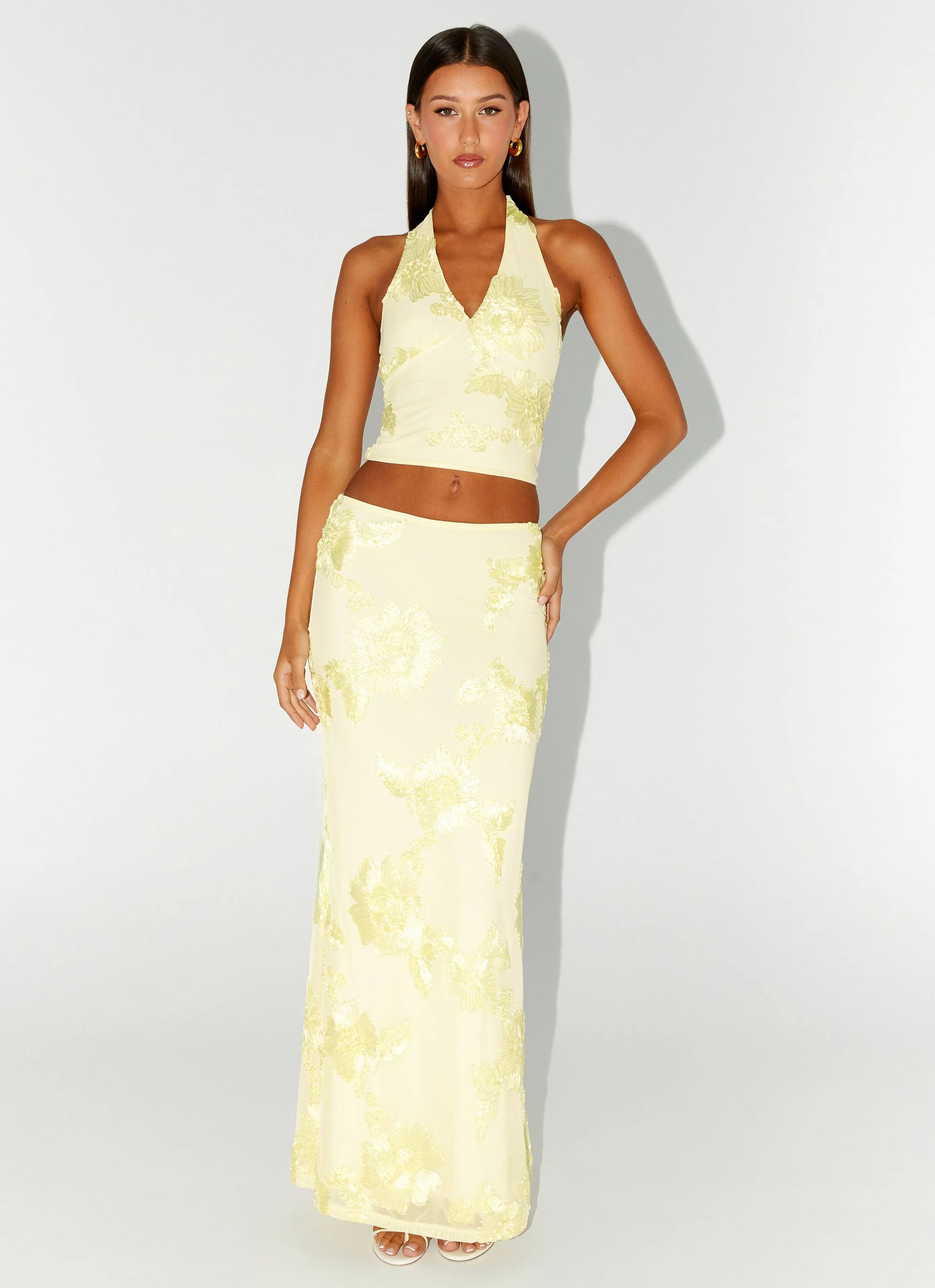 Radiate Maxi Skirt - Yellow - Image 6