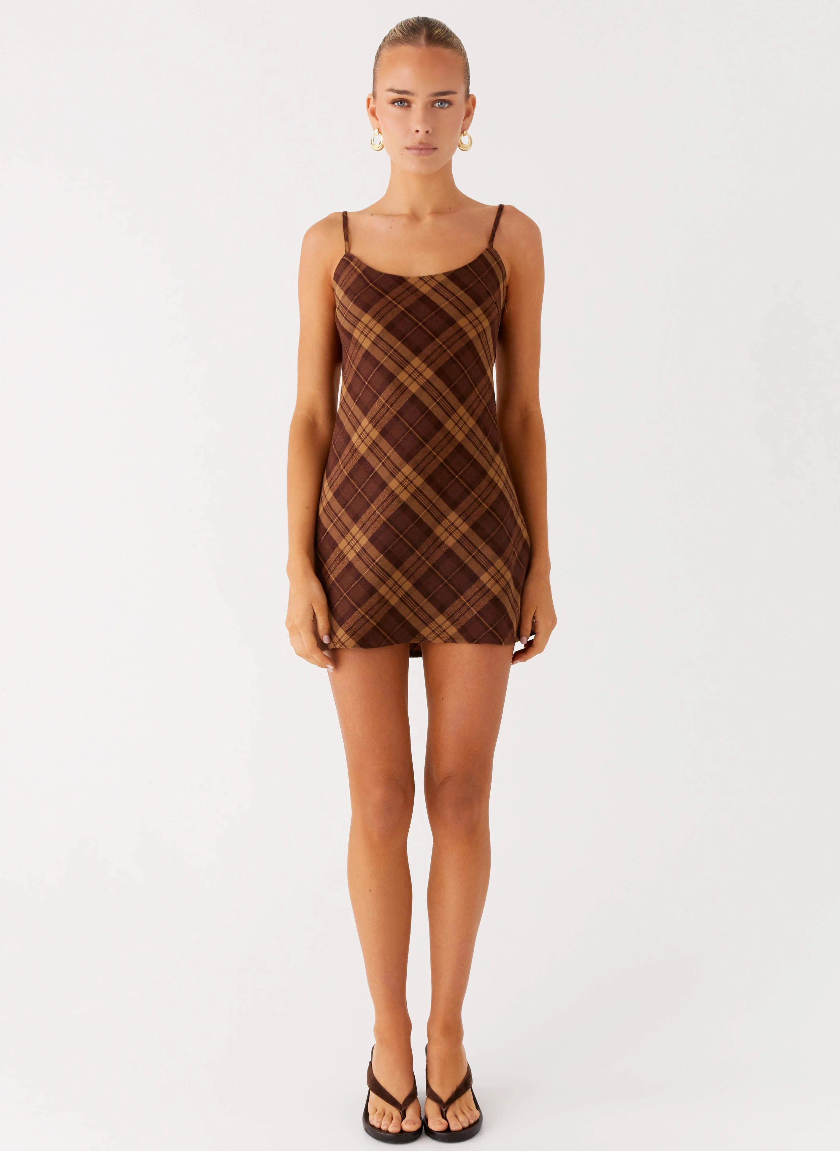Radio Star Mini Dress - Plaid - Image 2