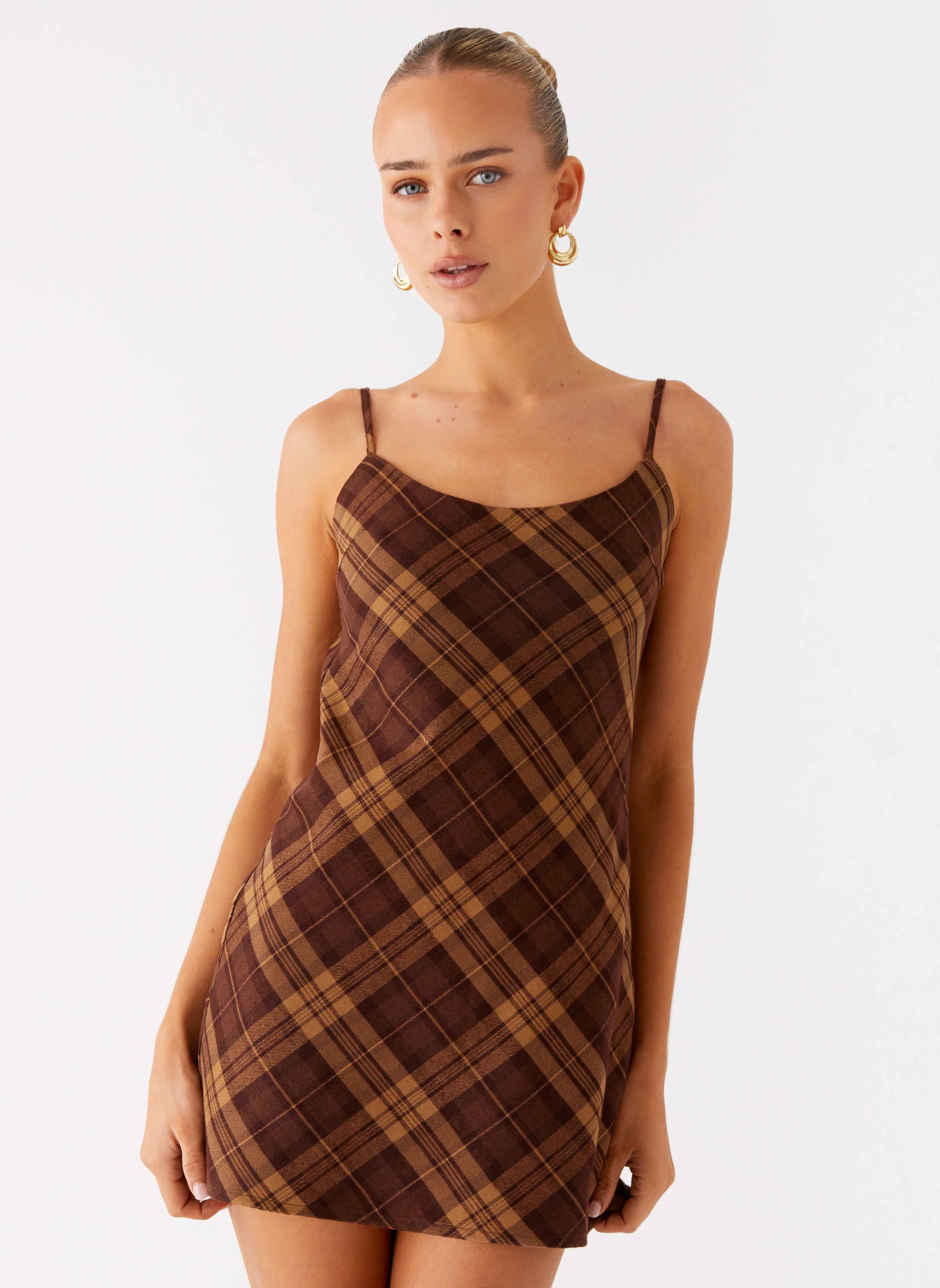 Radio Star Mini Dress - Plaid - Image 5
