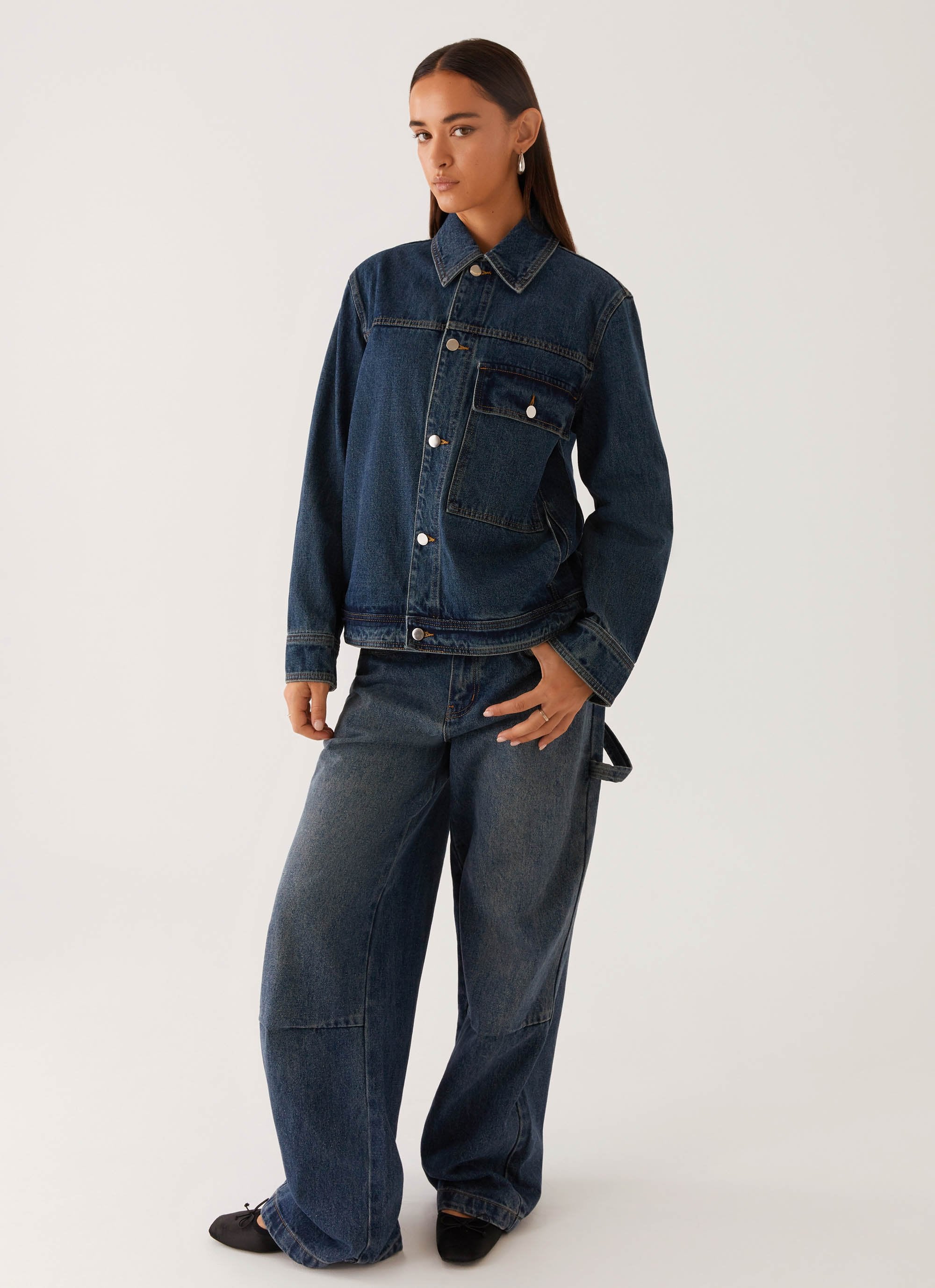 Raelynn Denim Jacket - Indigo - Image 5