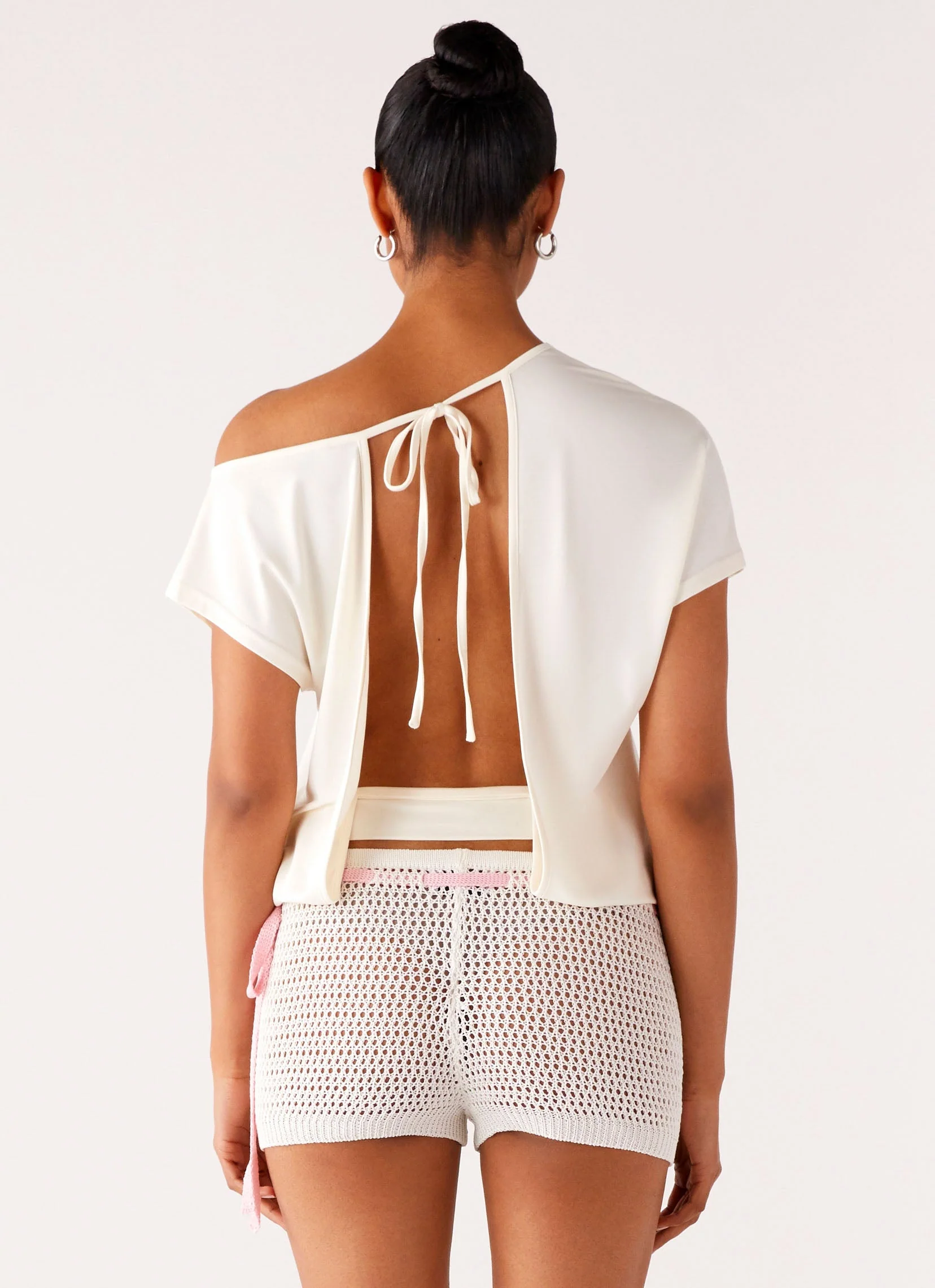 Raeni Off Shoulder Top - Ivory - Image 3