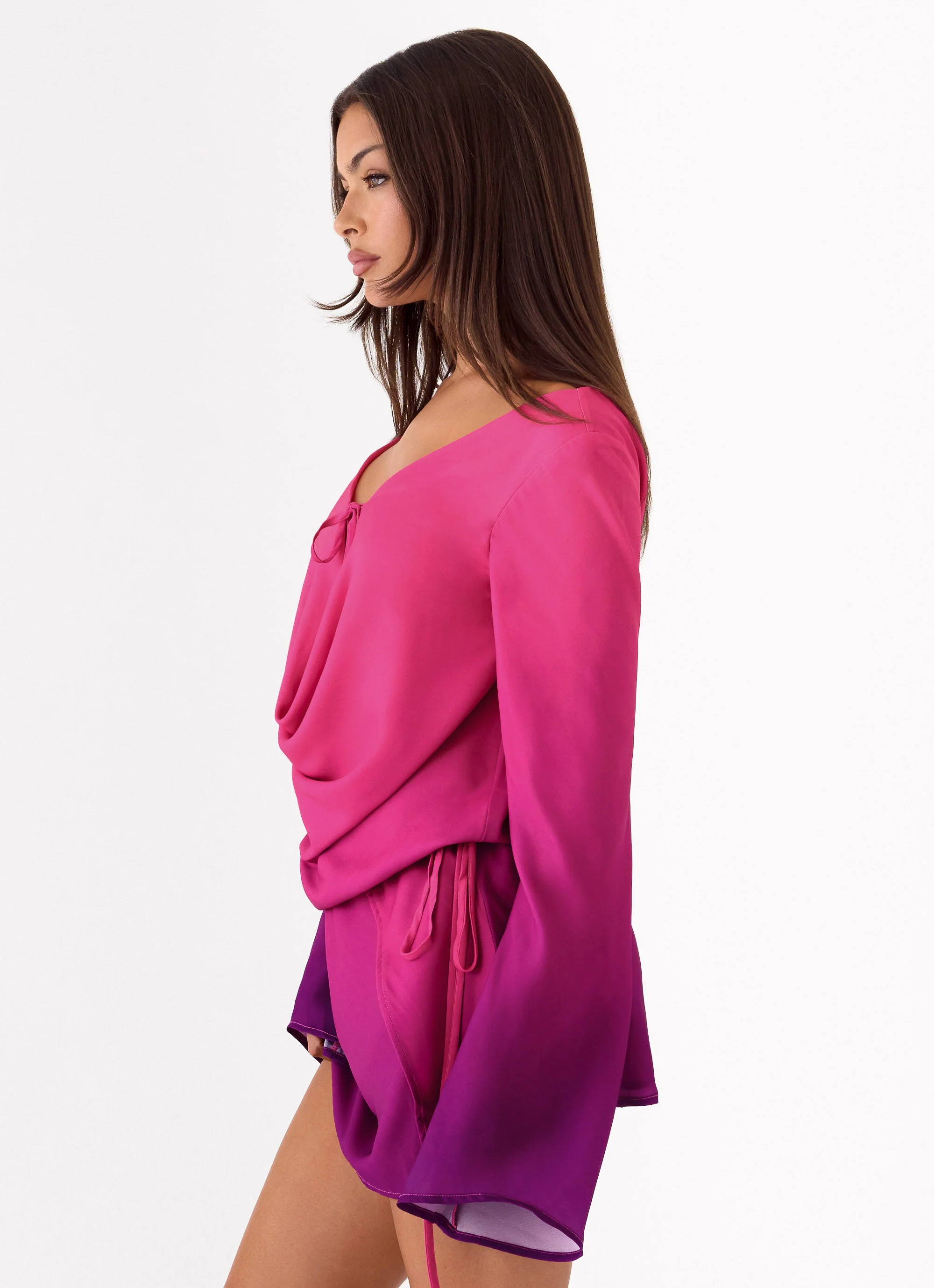Rafaella Mini Dress - Fuchsia Violet Ombre - Image 2