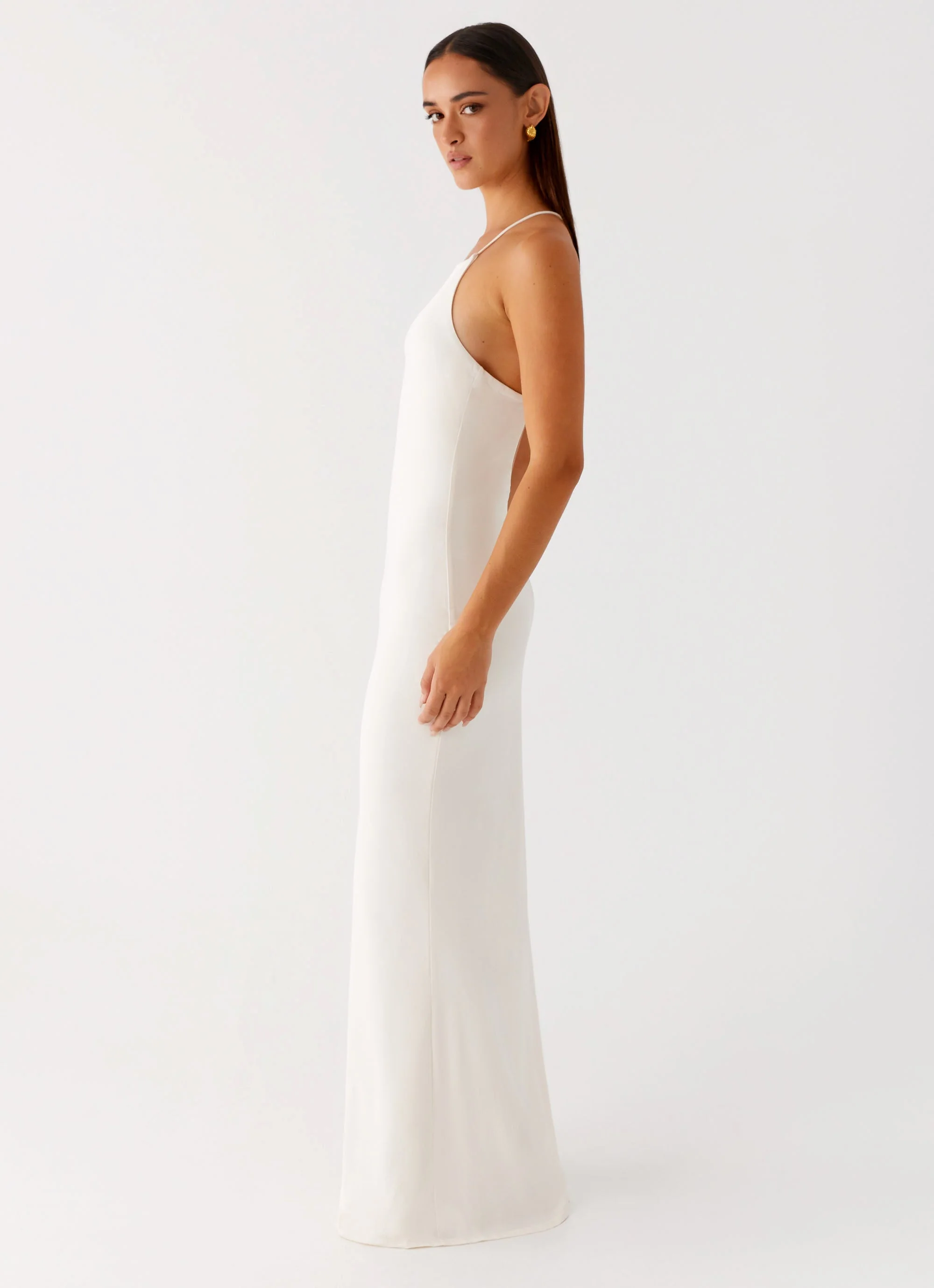 Raffa Pearl Maxi Dress - Ivory - Image 2