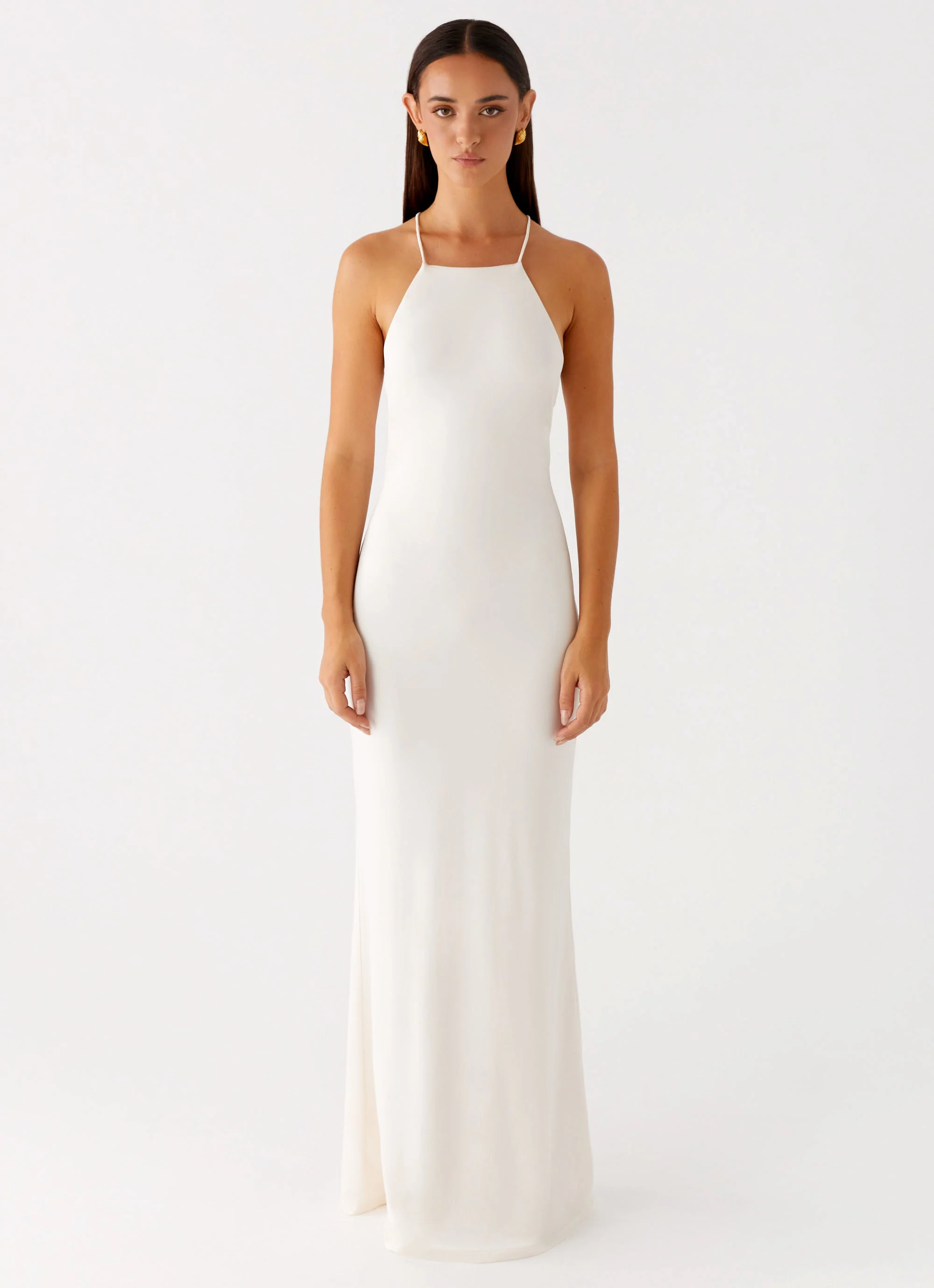 Raffa Pearl Maxi Dress - Ivory - Image 5