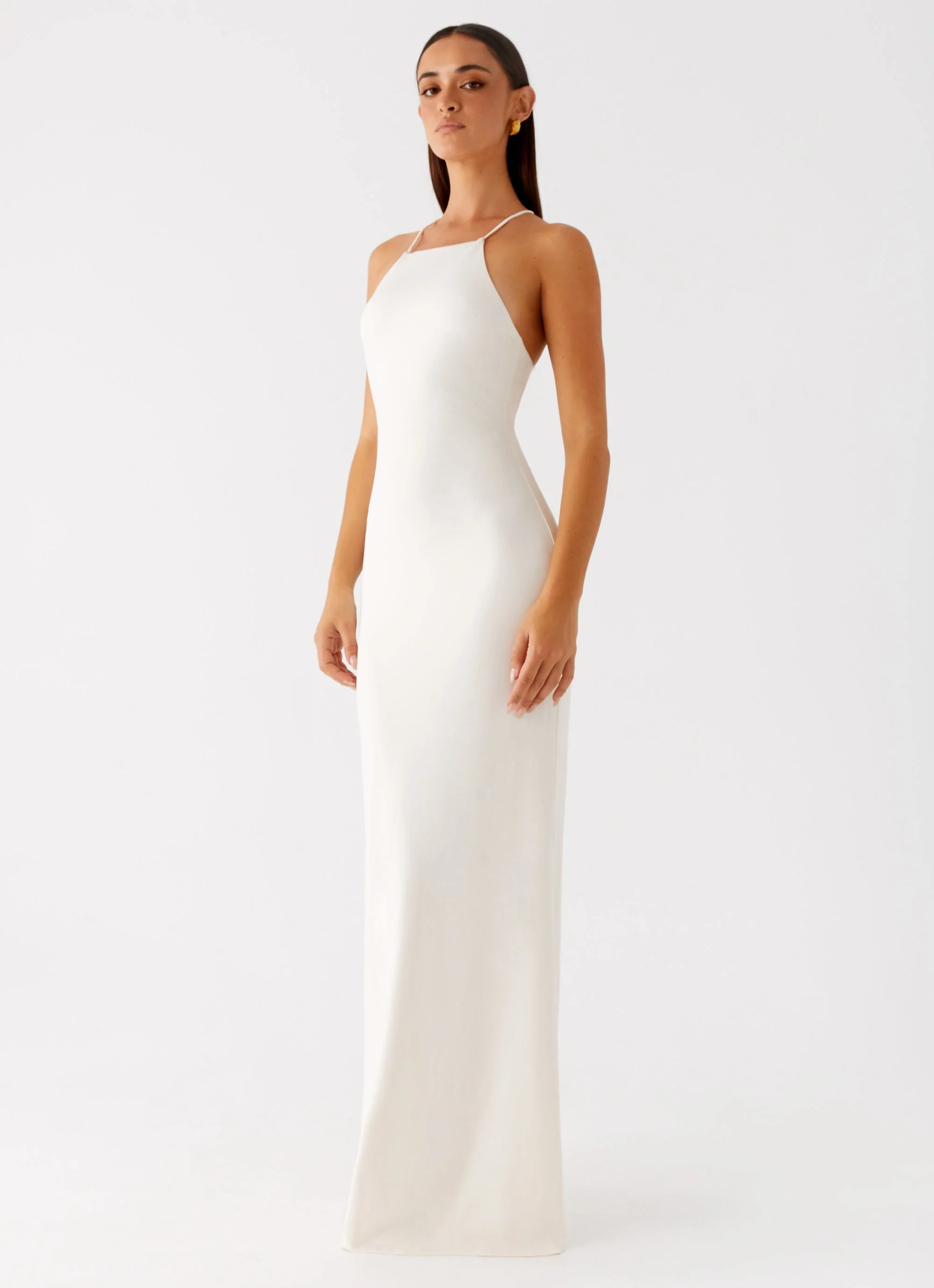 Raffa Pearl Maxi Dress - Ivory - Image 6