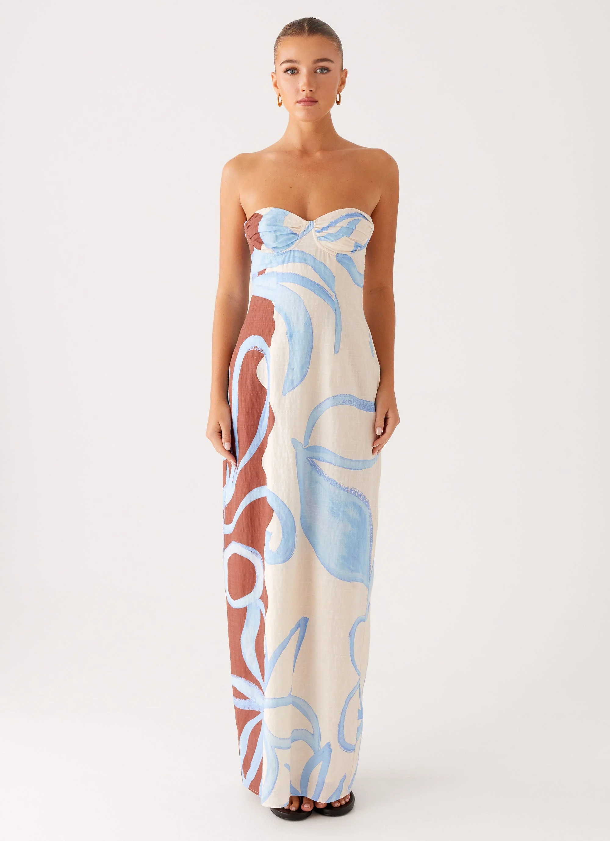 Raiden Maxi Dress - Bloom Wave Print - Image 2