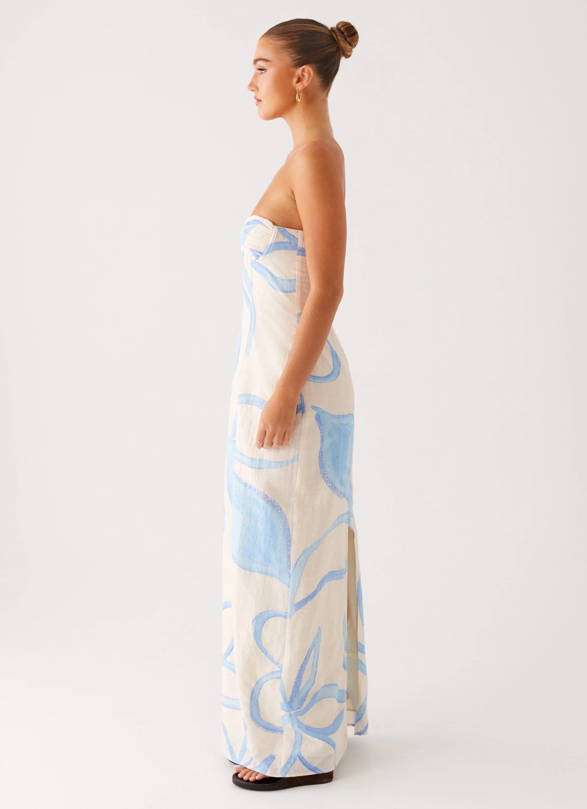 Raiden Maxi Dress - Bloom Wave Print - Image 3