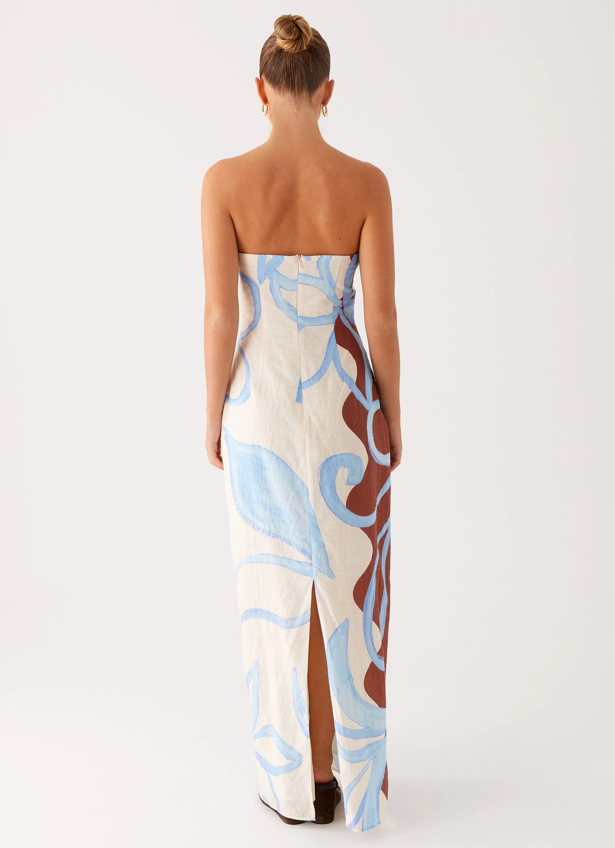 Raiden Maxi Dress - Bloom Wave Print - Image 4