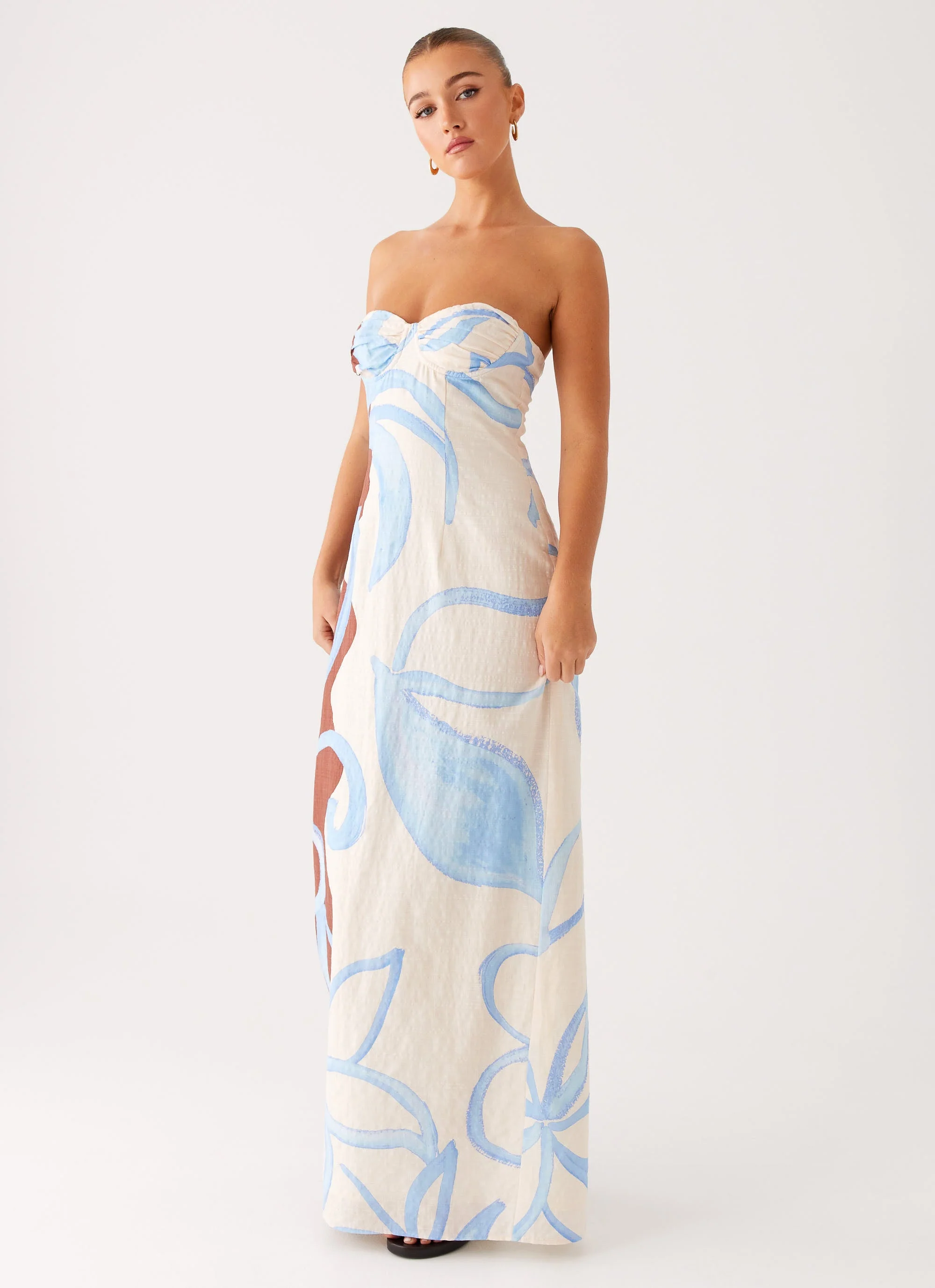 Raiden Maxi Dress - Bloom Wave Print - Image 6
