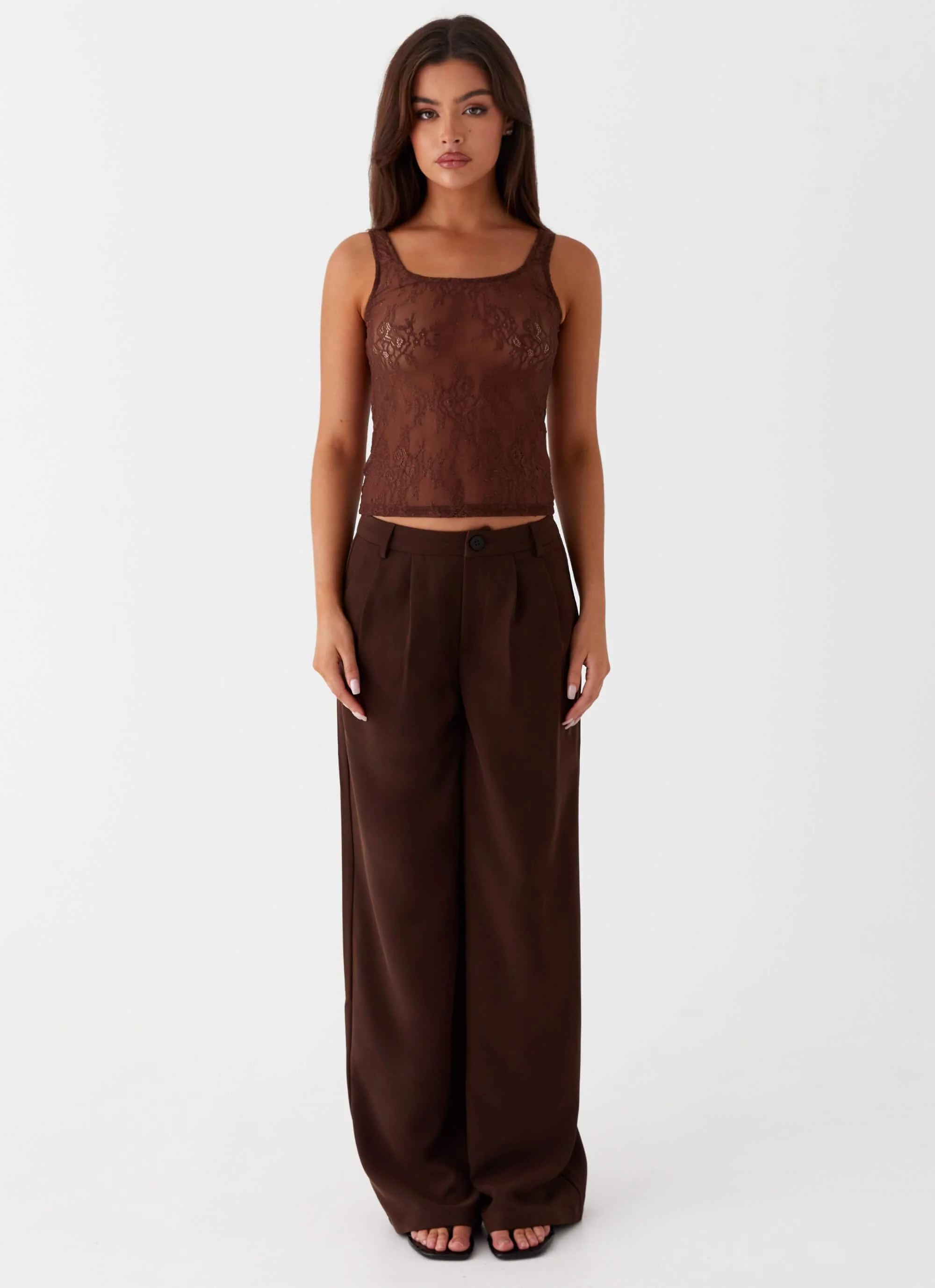 Ravenscroft Suit Pants - Dark Chocolate - Image 2