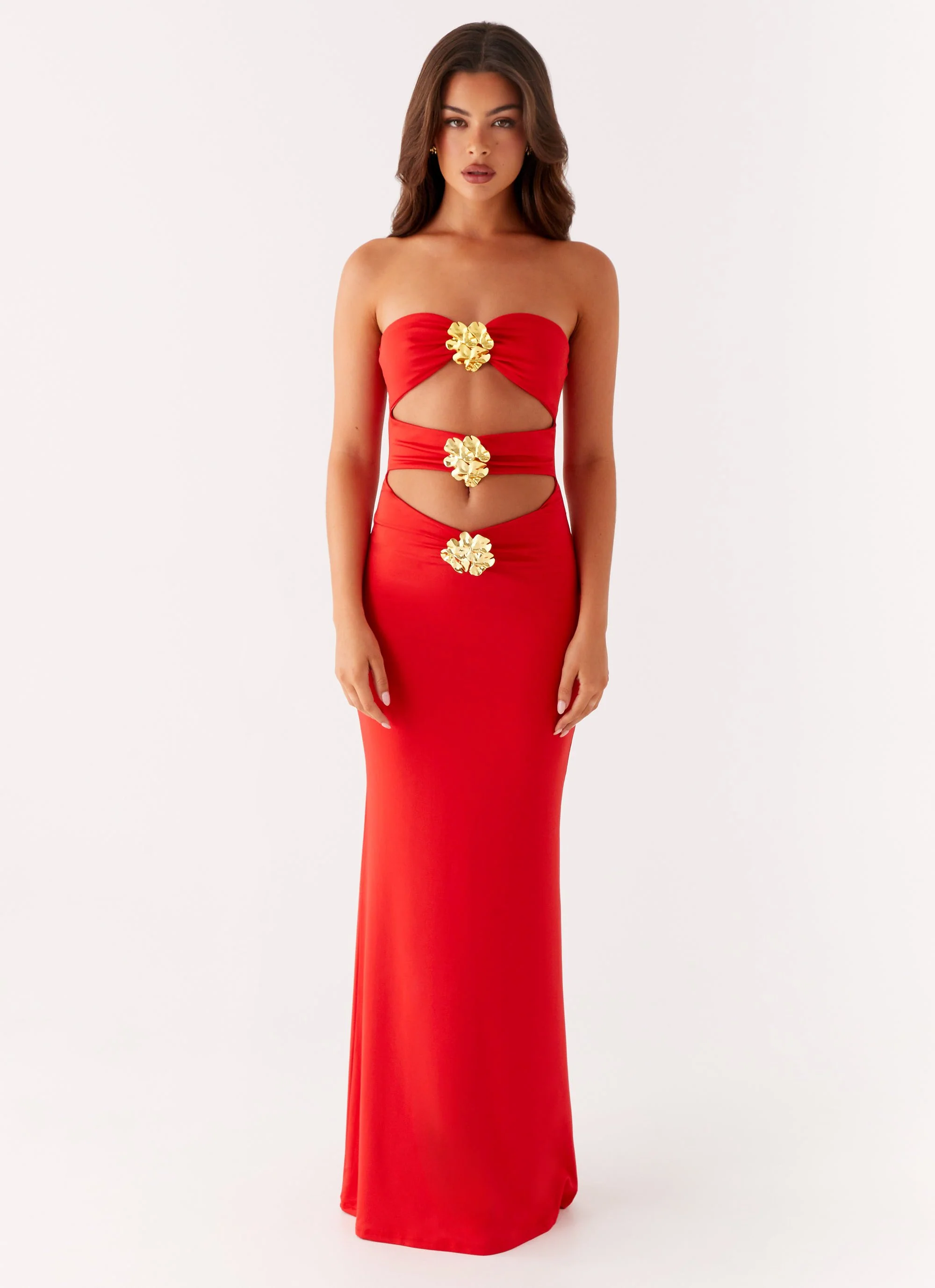 Raye Maxi Dress - Tangerine - Image 2