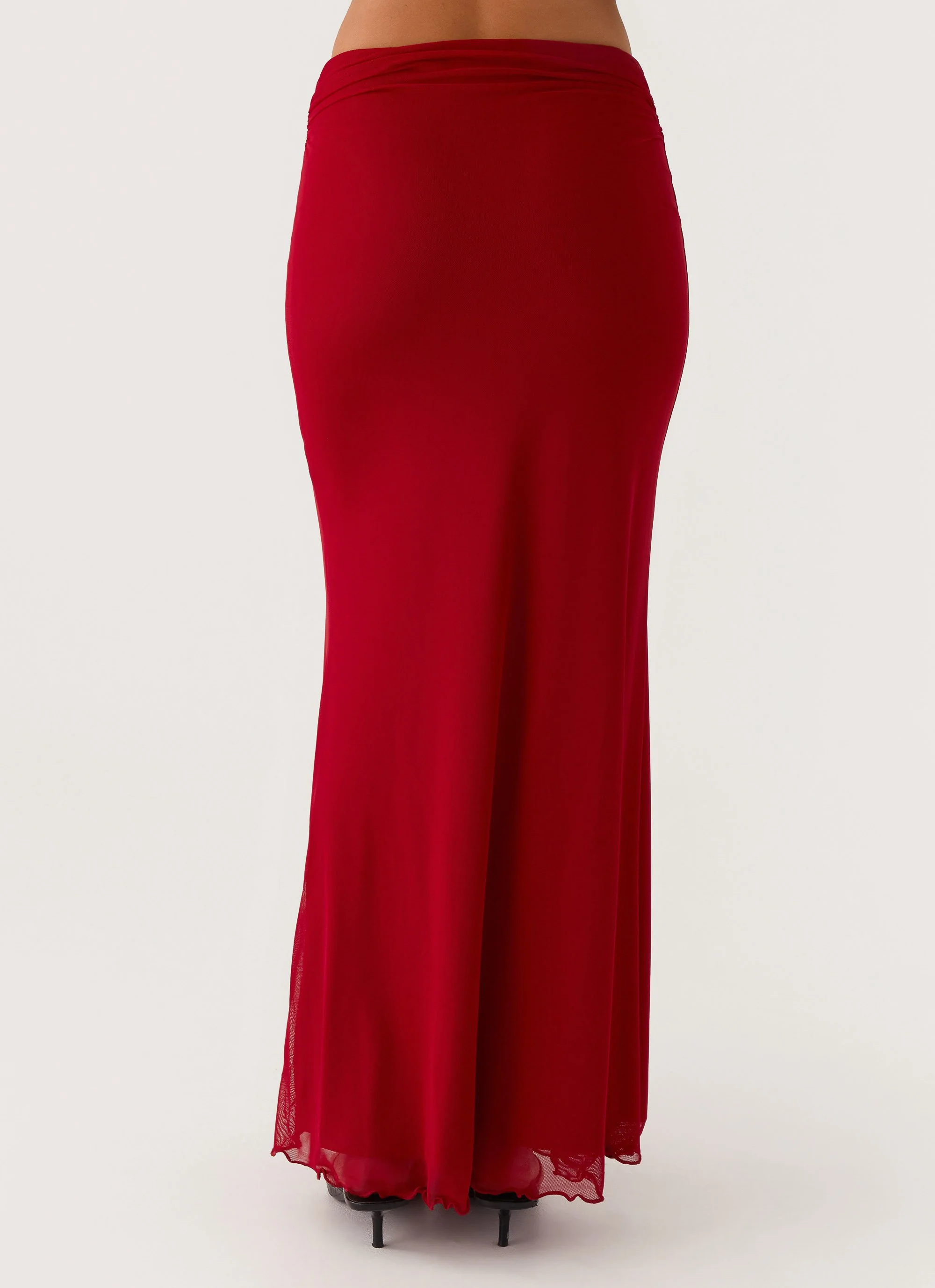 Rayne Maxi Skirt - Red - Image 4