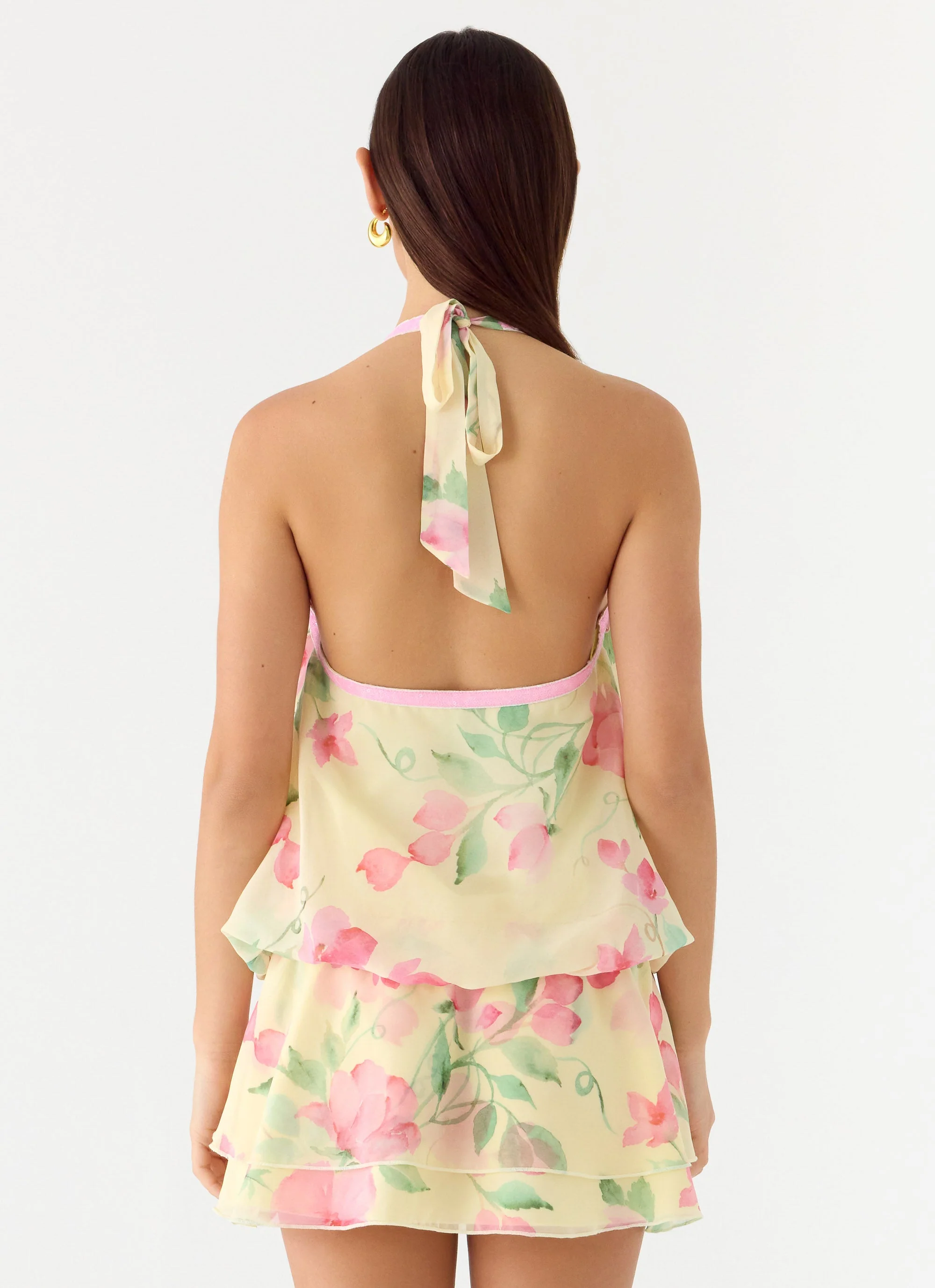 Read Your Mind Mini Dress - Lemon Soleil - Image 2
