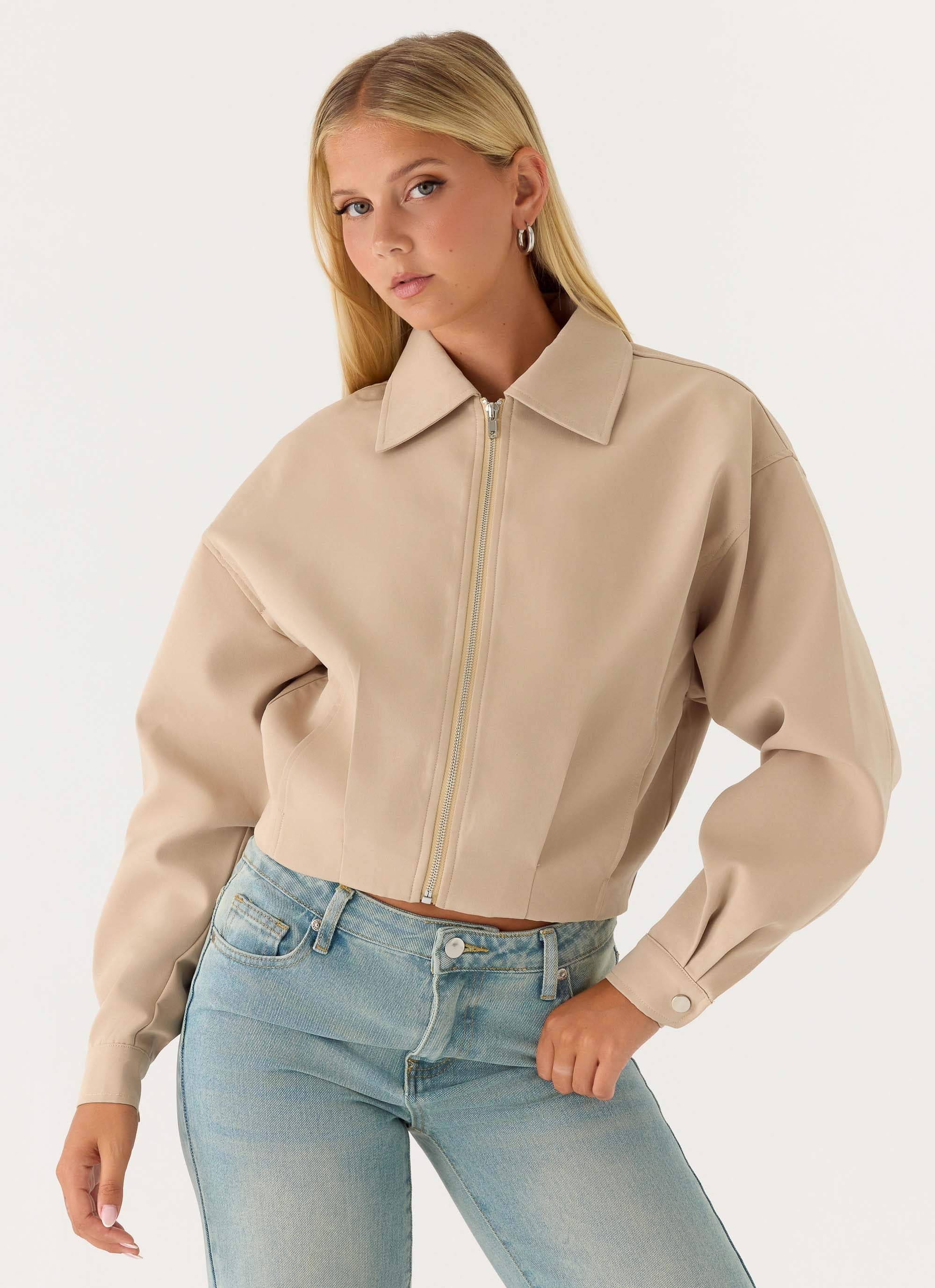 Ready To Go Jacket - Beige - Image 2