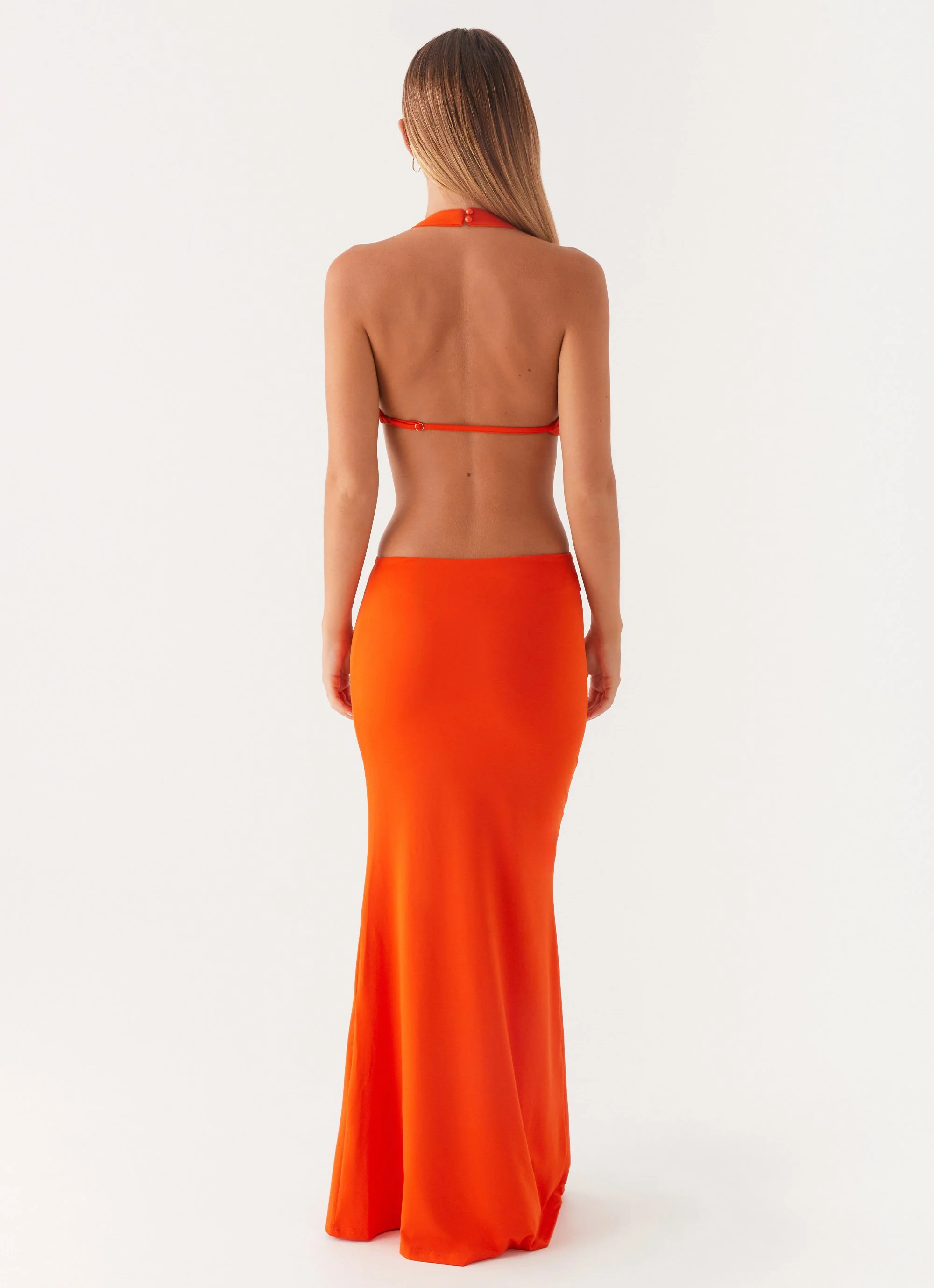 Reasons To Stay Cut Out Maxi Dress - Orange - Image 5