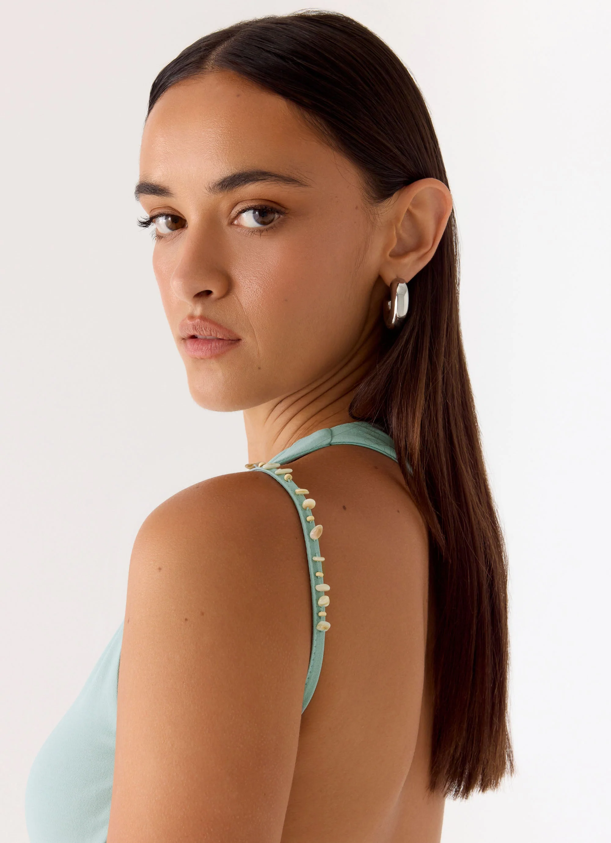 Reece Mini Dress - Mint - Image 6