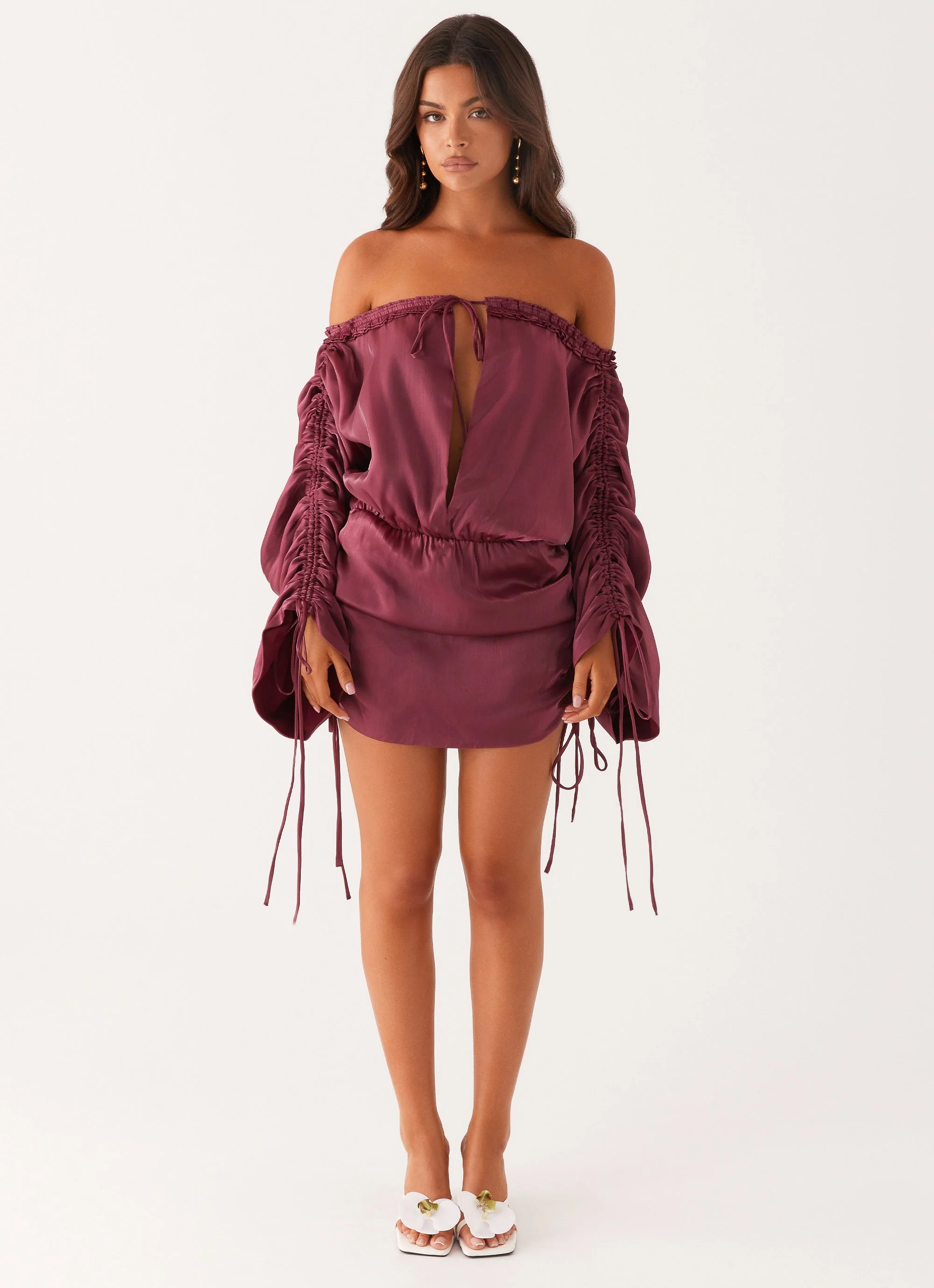 Reeve Mini Dress - Mulberry - Image 2