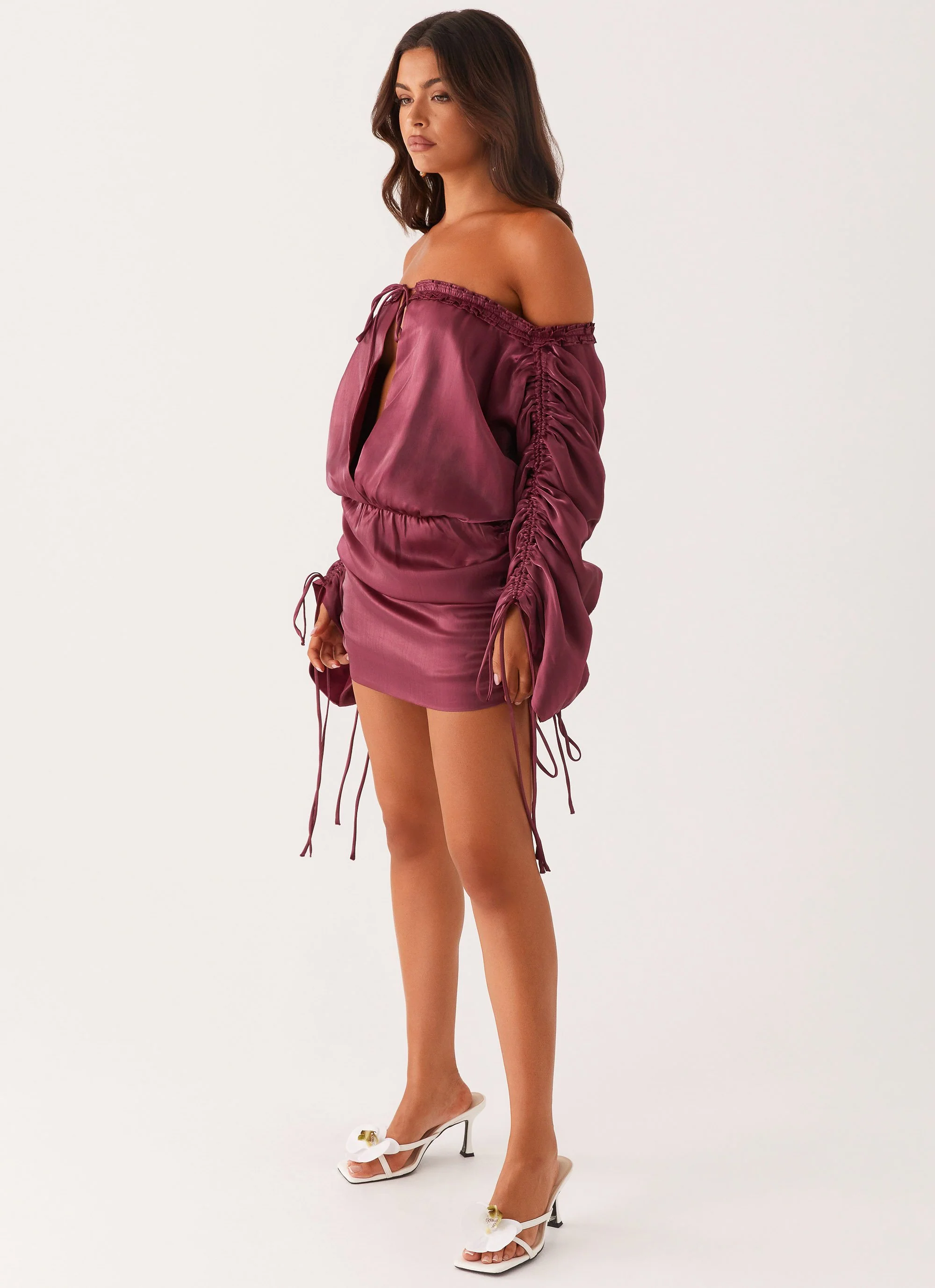 Reeve Mini Dress - Mulberry - Image 4