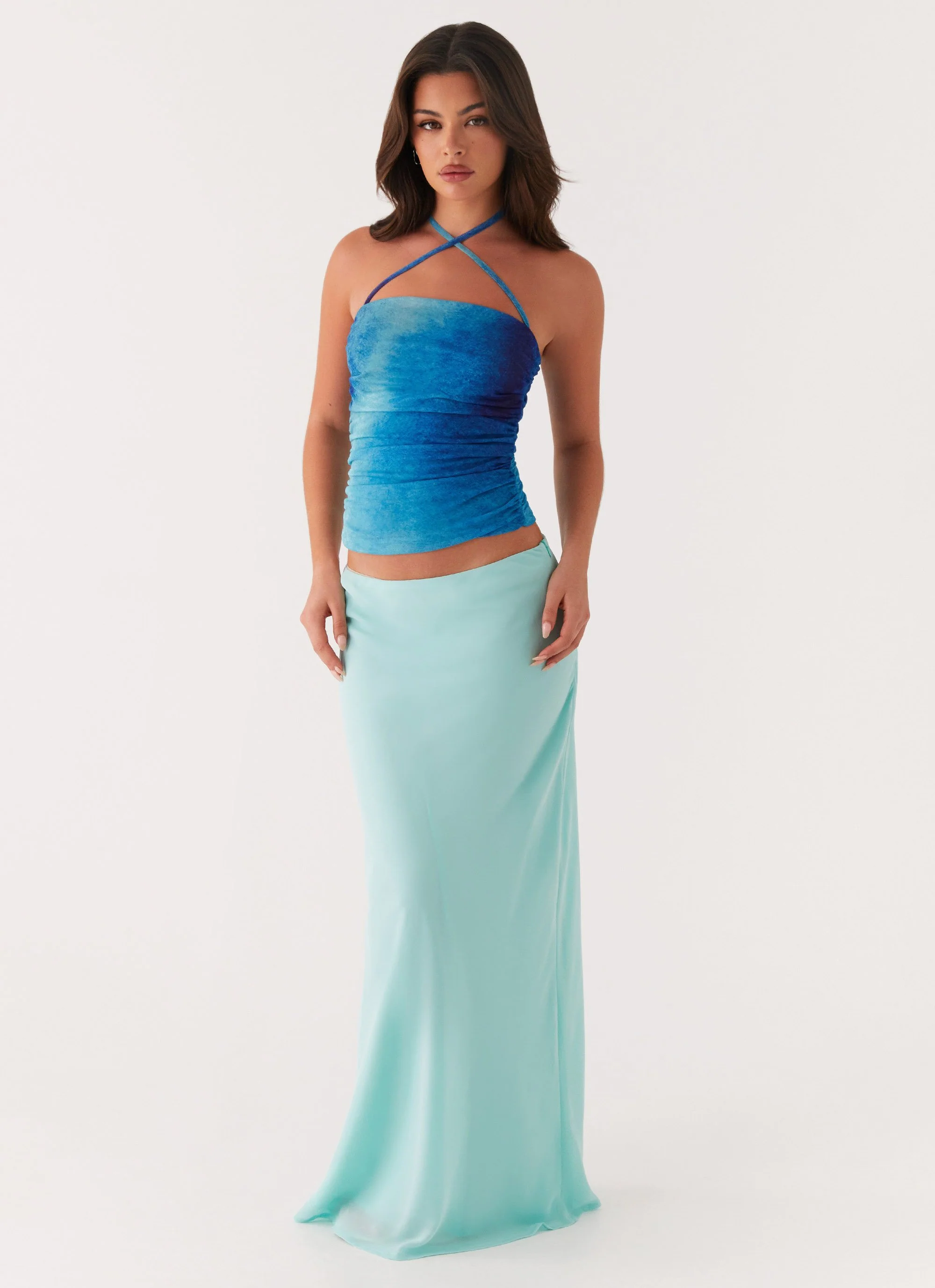 Remedy Halter Top - Blue Tie Dye - Image 6
