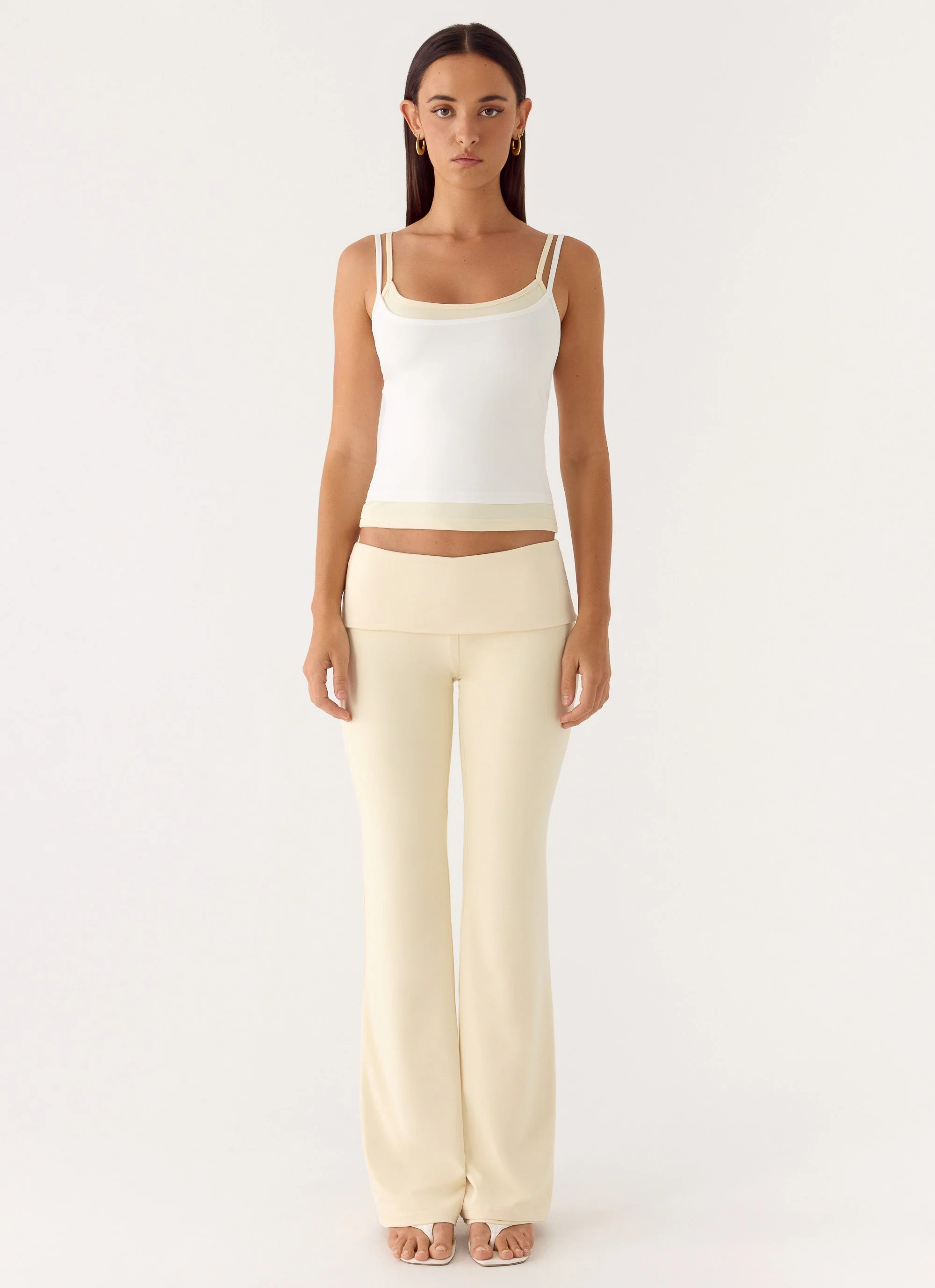 Renae Low Rise Pants - Baby Yellow - Image 2