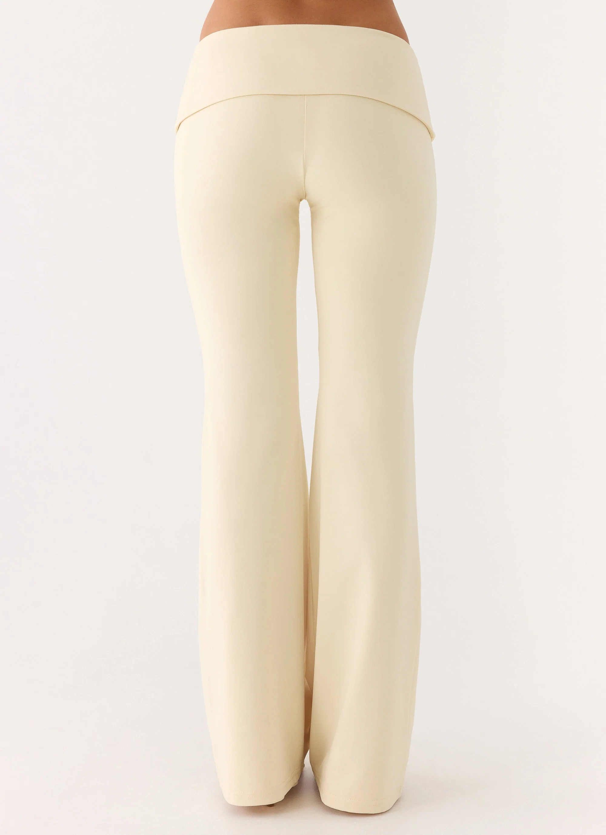 Renae Low Rise Pants - Baby Yellow - Image 4