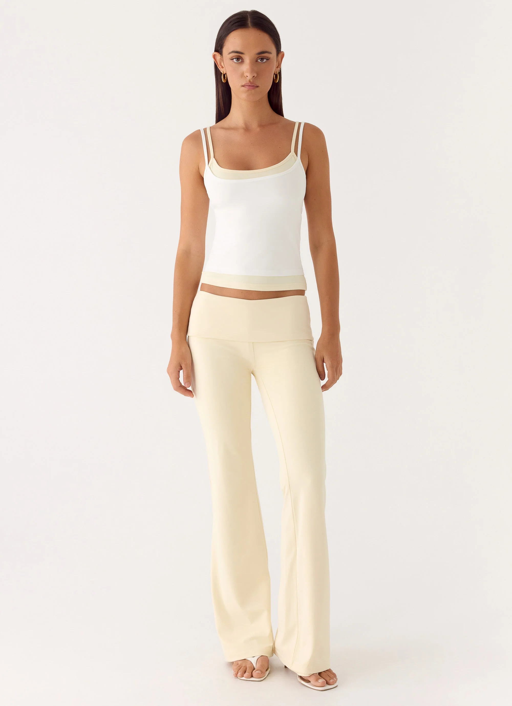Renae Low Rise Pants - Baby Yellow - Image 6
