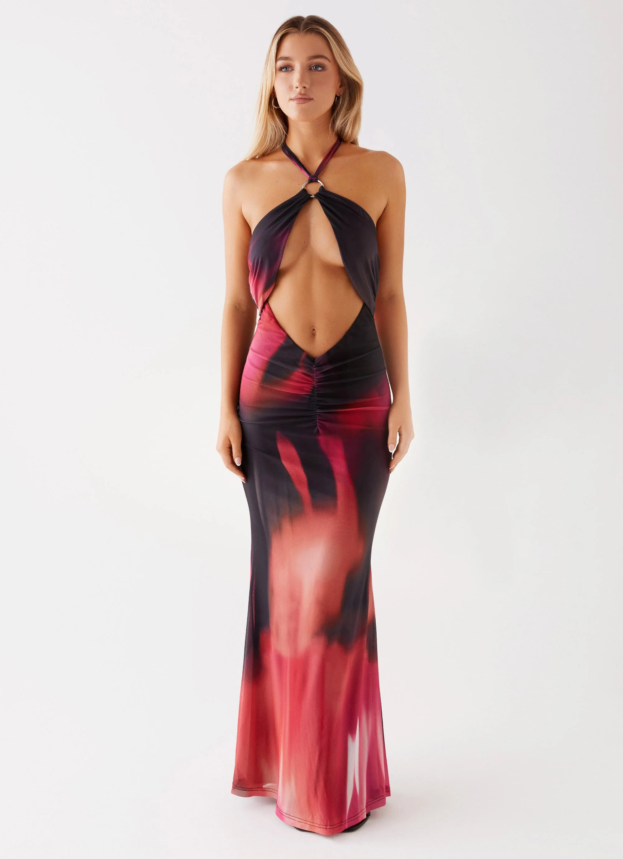 Rheanna Maxi Dress - Pink Print - Image 4