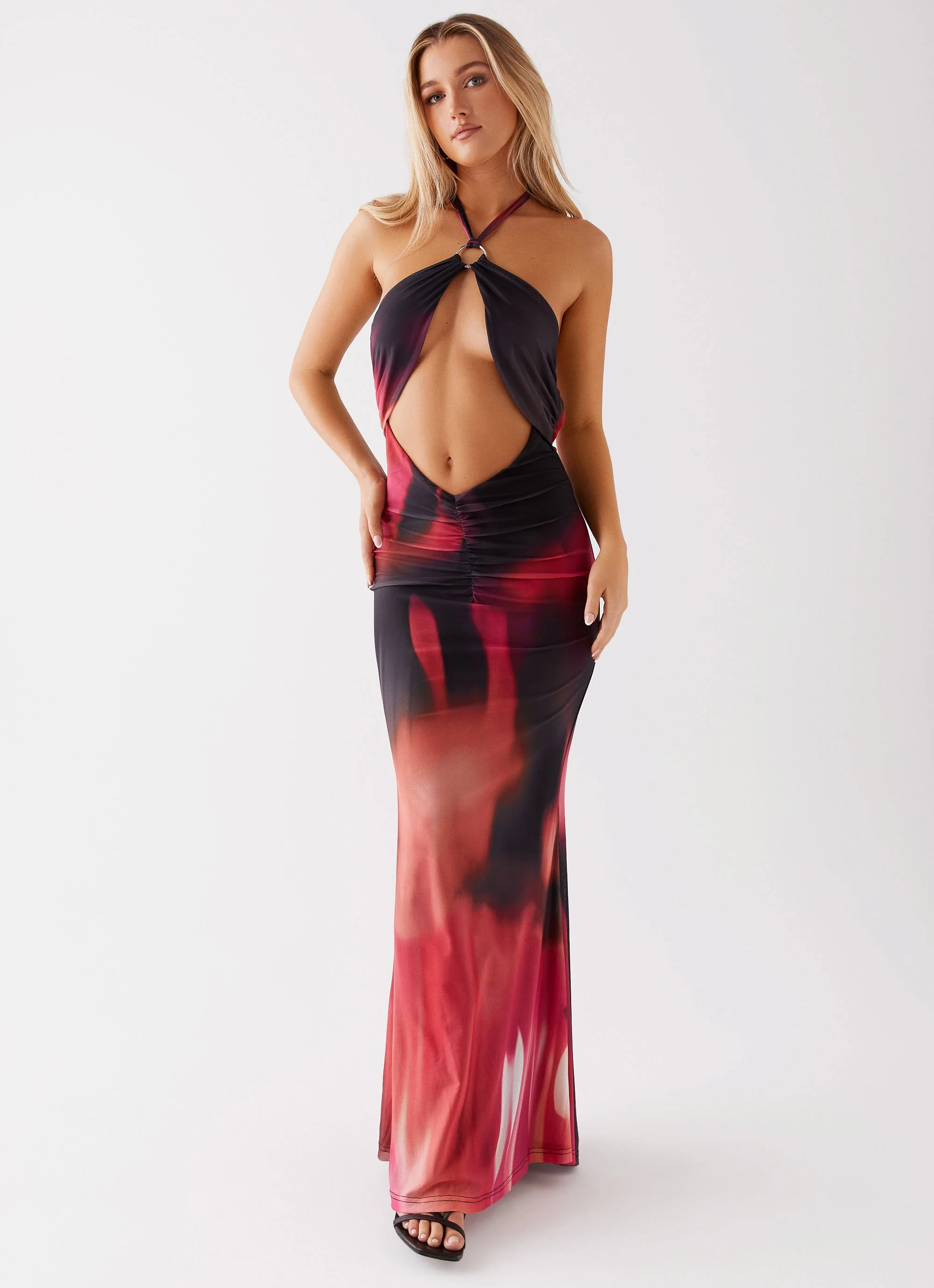 Rheanna Maxi Dress - Pink Print - Image 8