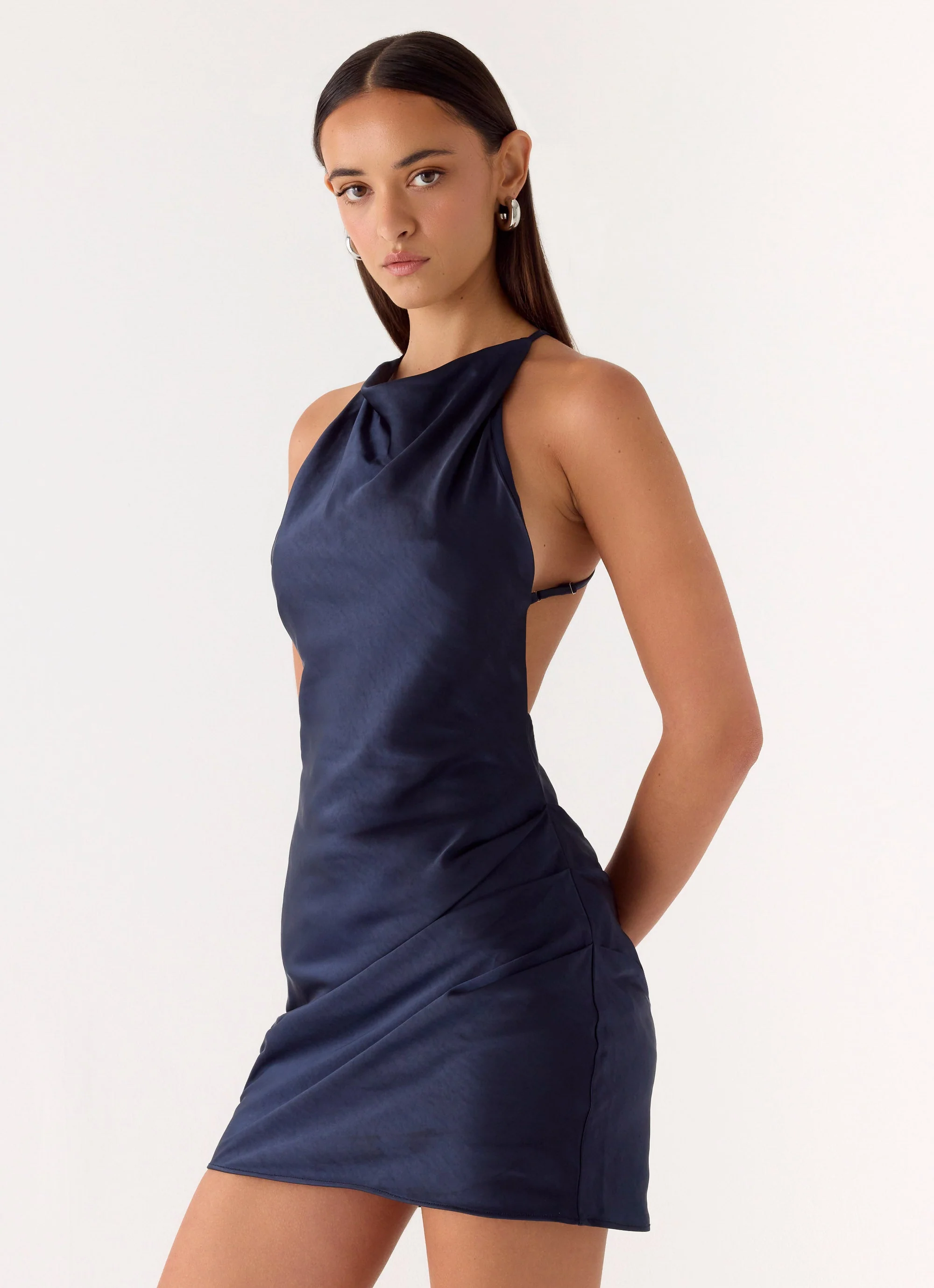 Rhia Mini Dress - Navy - Image 4