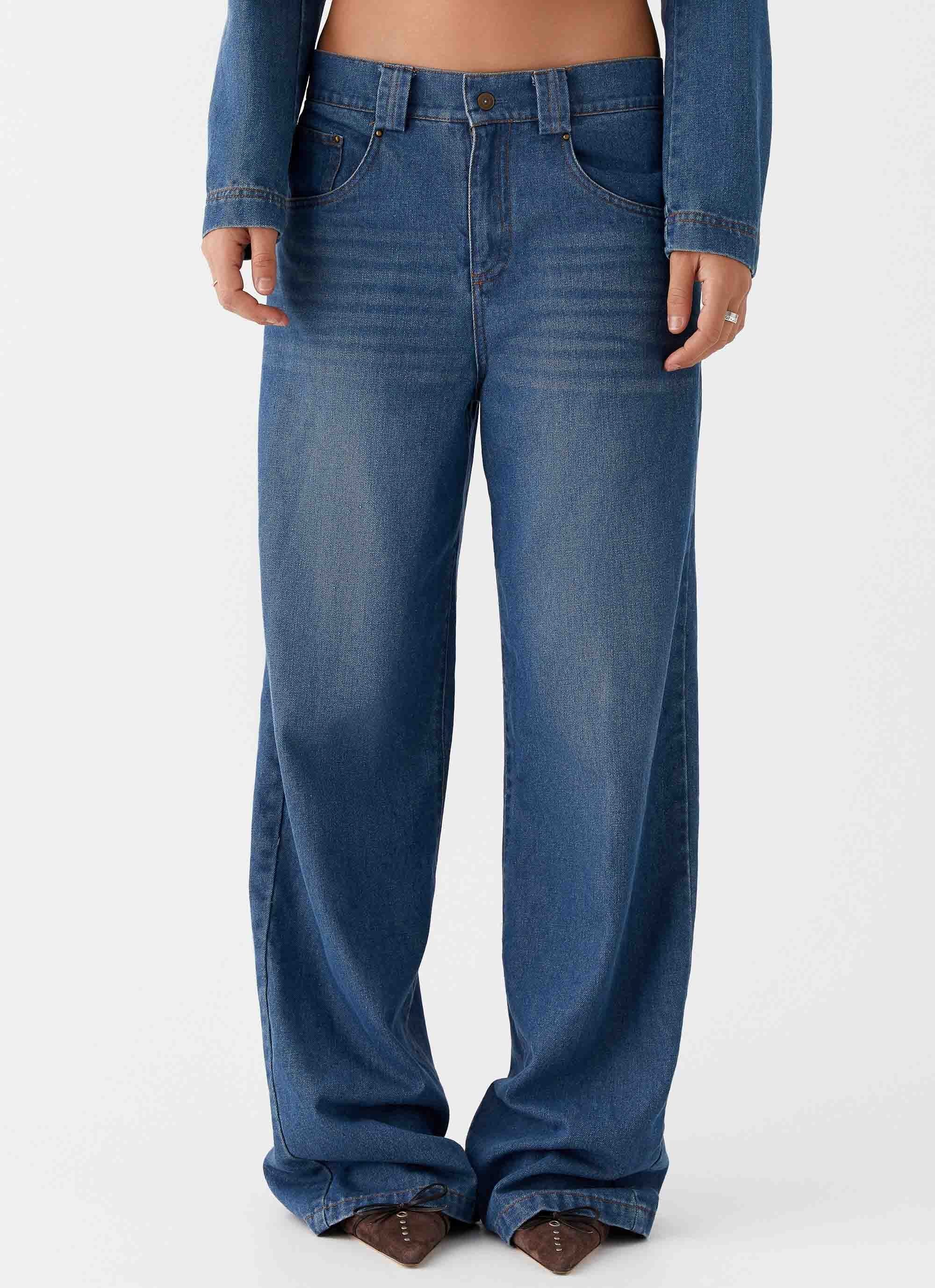 Ride Elegant Baggy Jeans - Vintage Blue Wash - Image 5