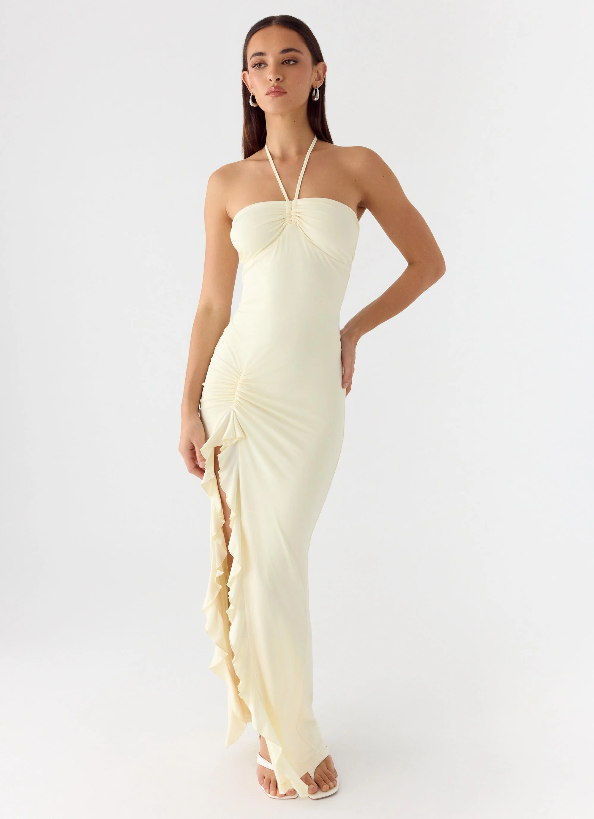 Right Hand Girl Maxi Dress - Lemon Yellow - Image 5