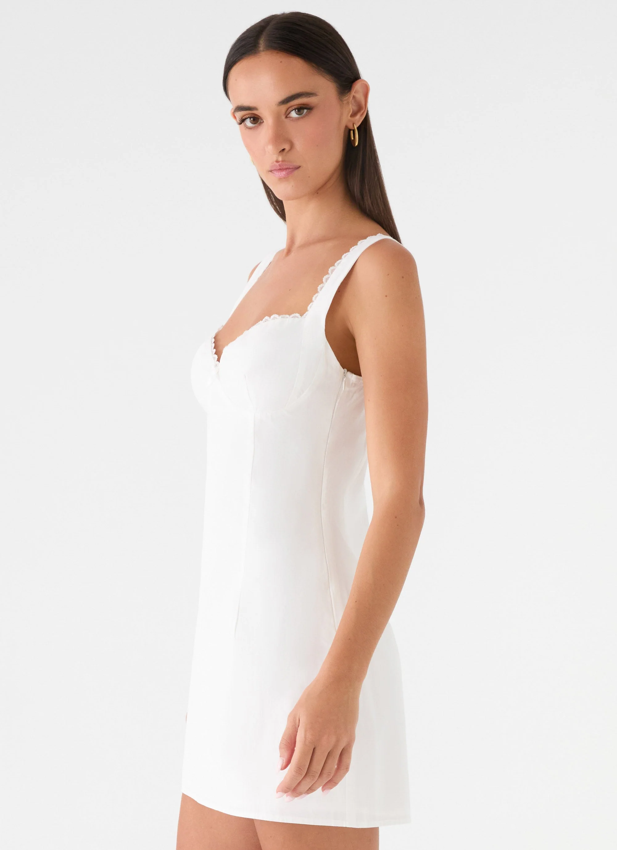 Riva Bella Mini Dress - White - Image 2