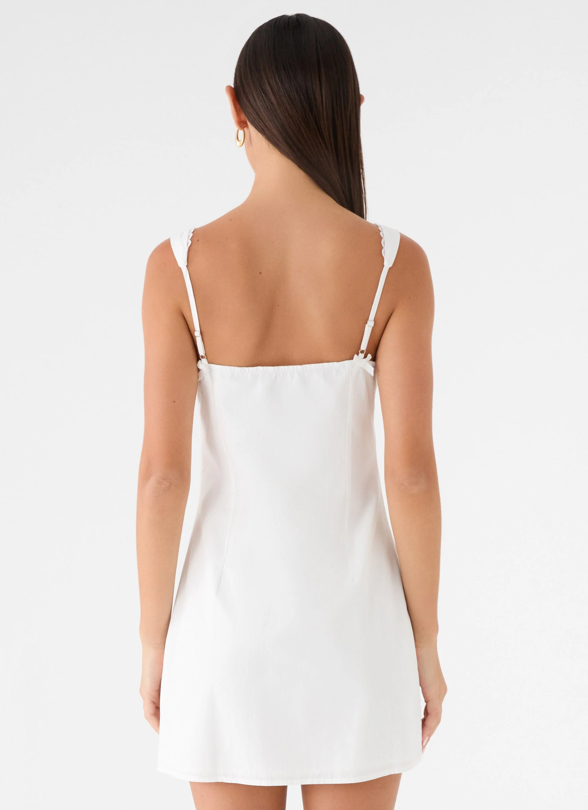 Riva Bella Mini Dress - White - Image 3