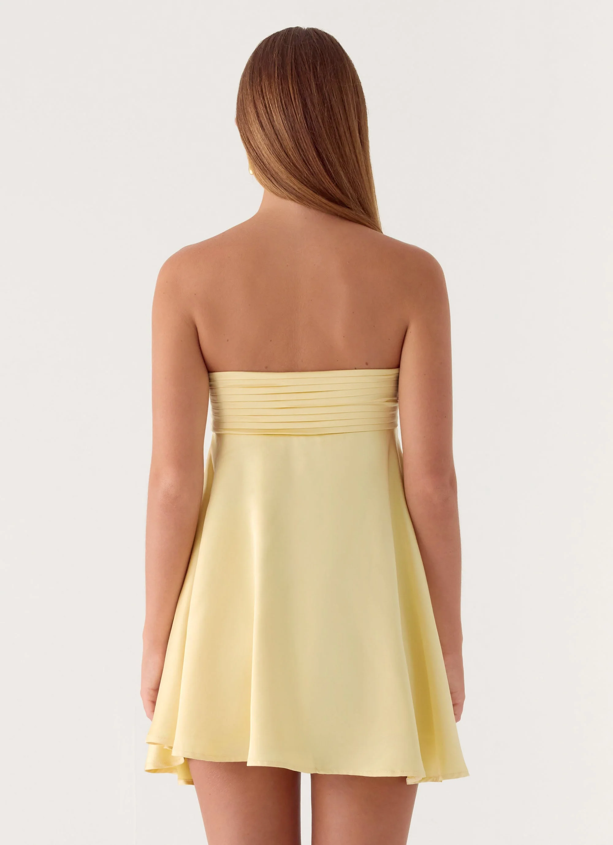 Riven Mini Dress - Yellow - Image 2