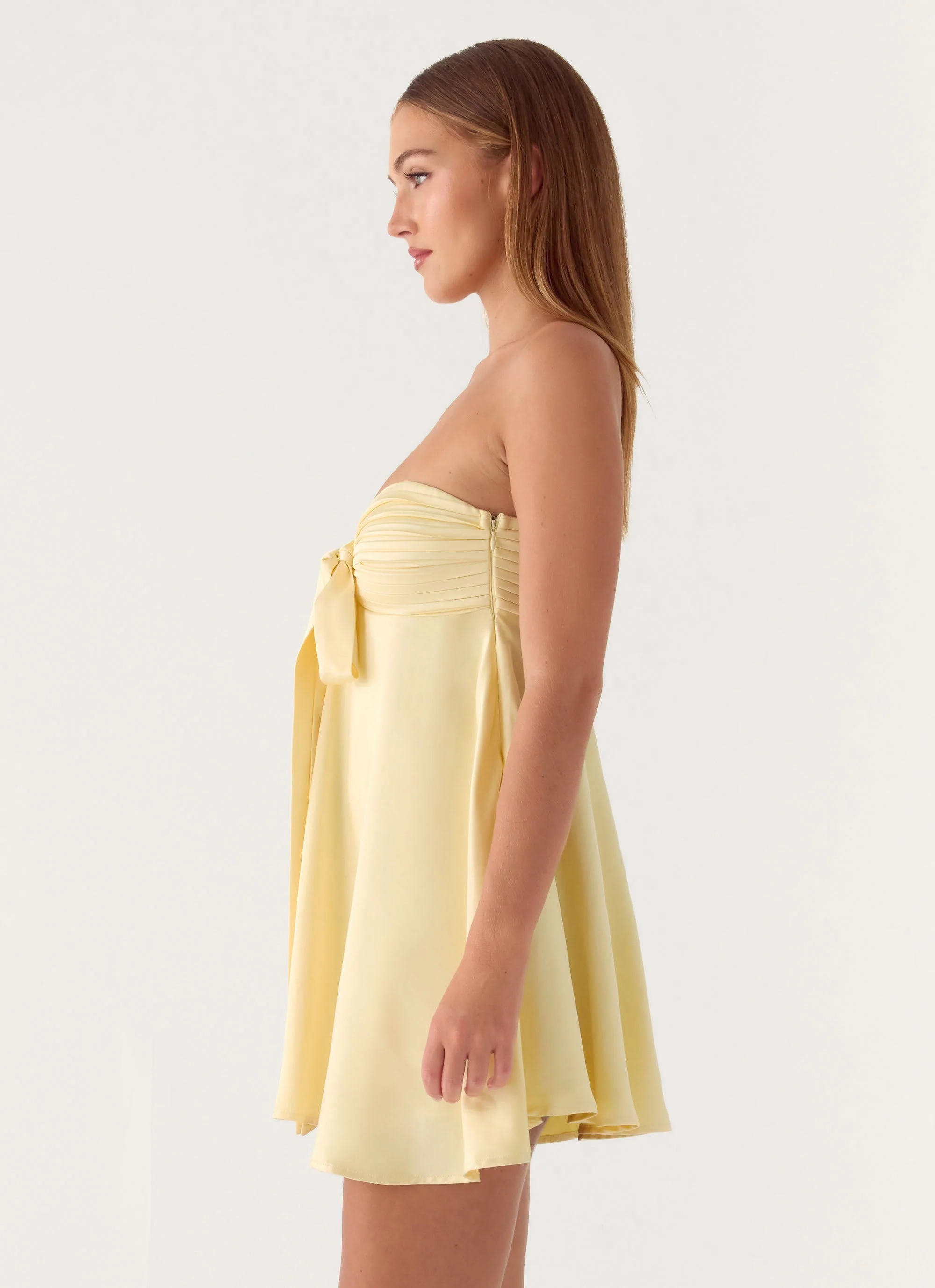 Riven Mini Dress - Yellow - Image 3
