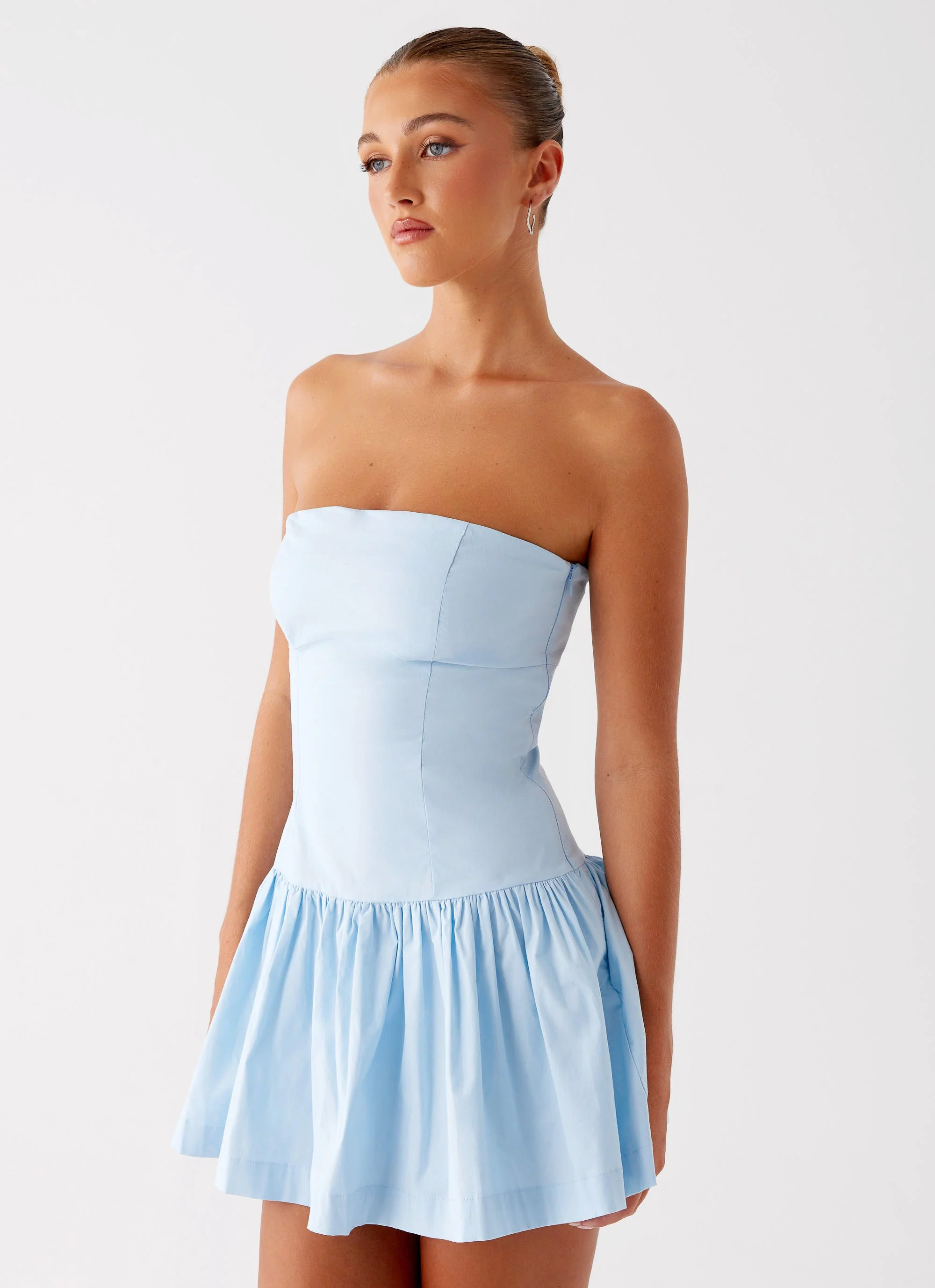 Riviera Mini Dress - Blue - Image 5