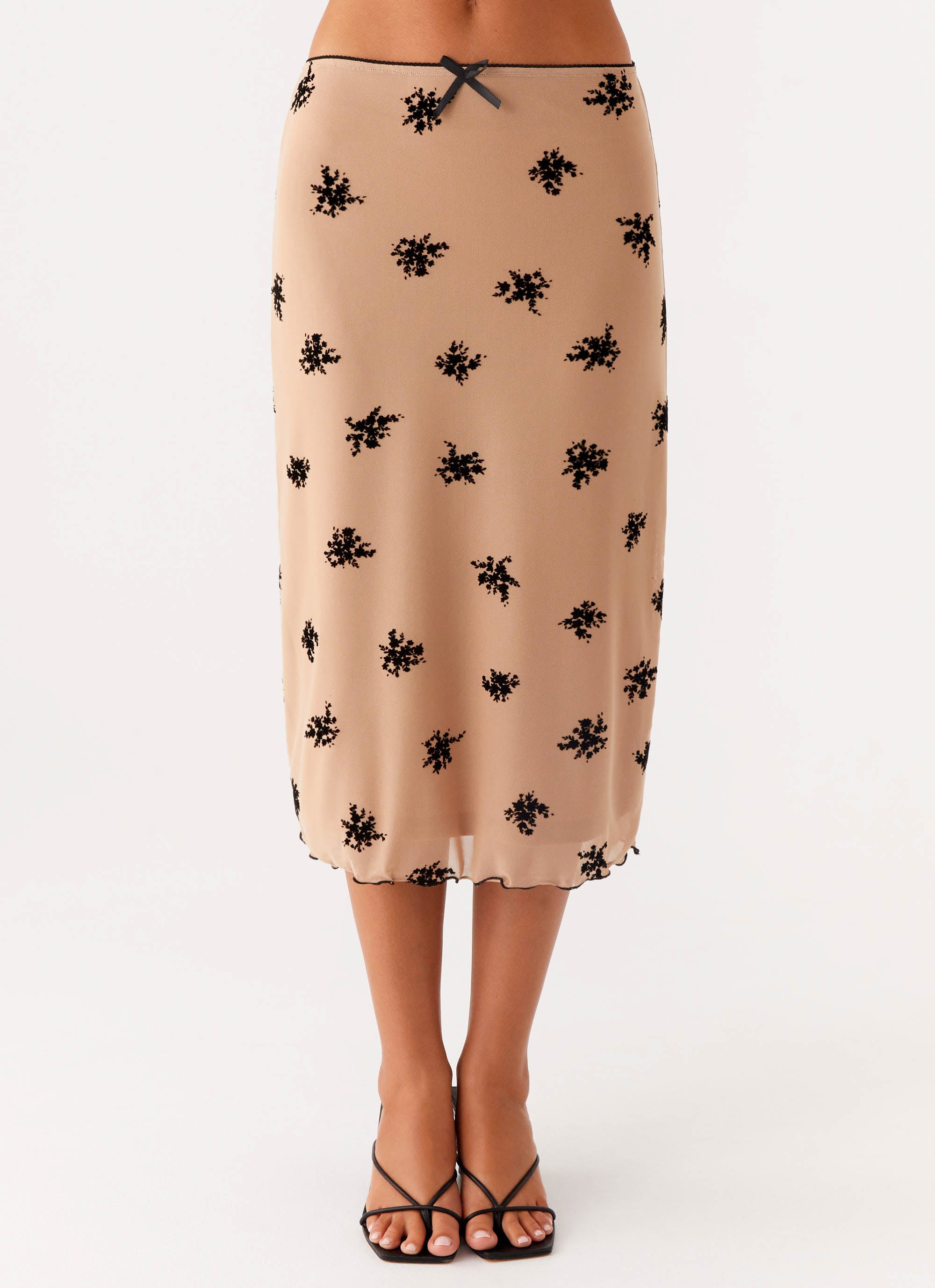 Rocca Midi Skirt - Nude - Image 5