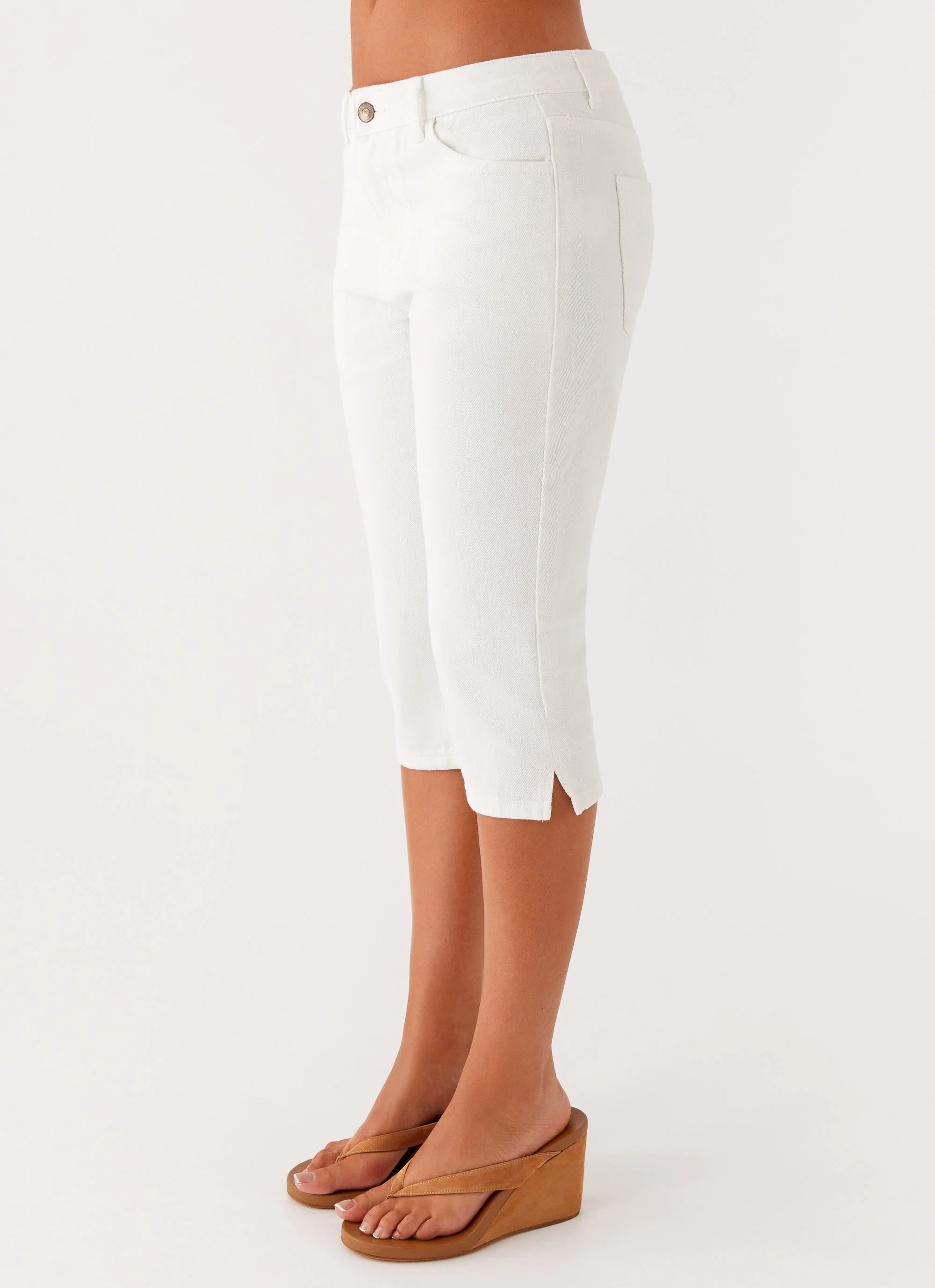 Rocco Denim Capri Pants - Off White - Image 5