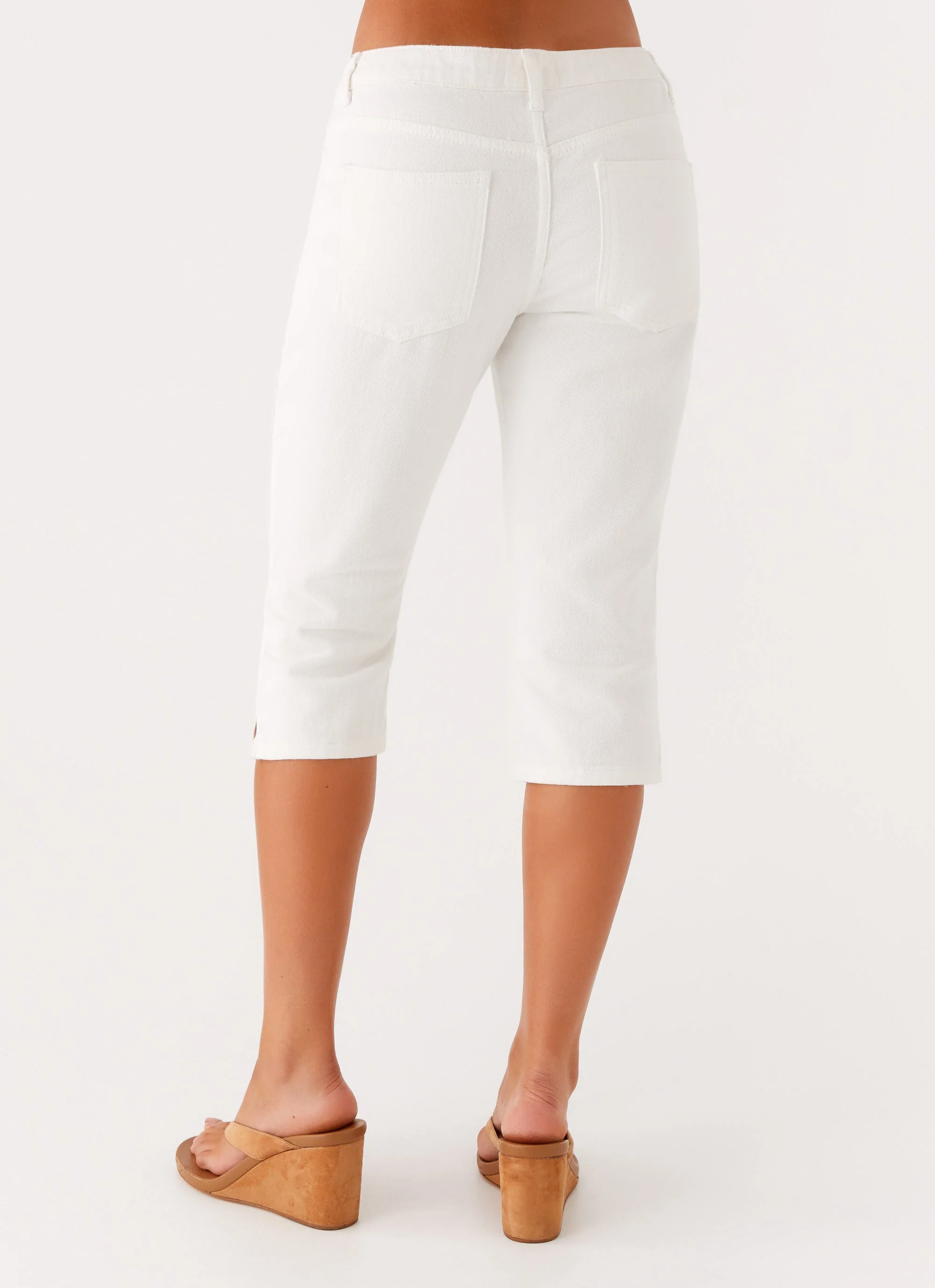 Rocco Denim Capri Pants - Off White - Image 6