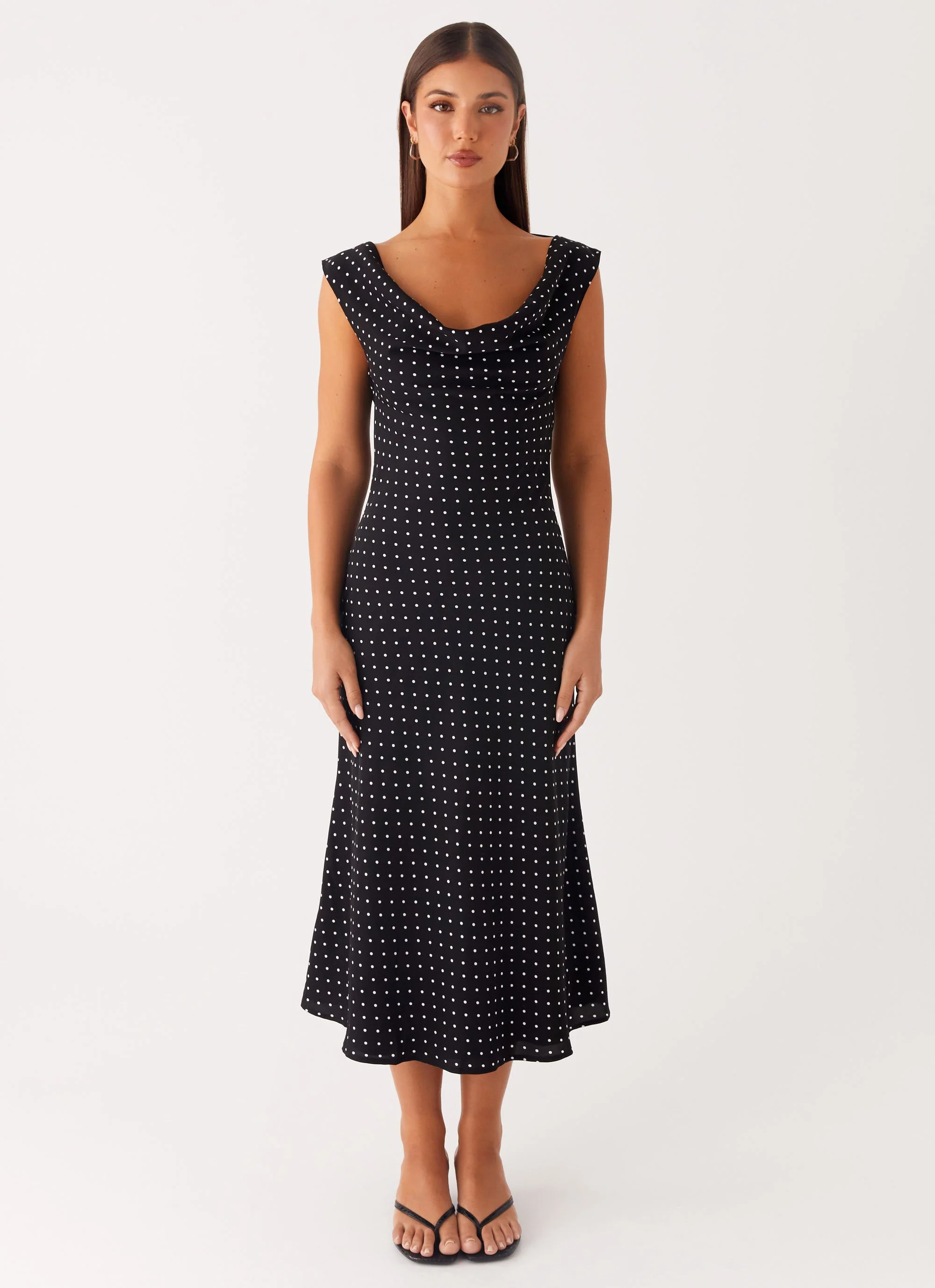 Role Model Maxi Dress - Black Polka Dot - Image 3