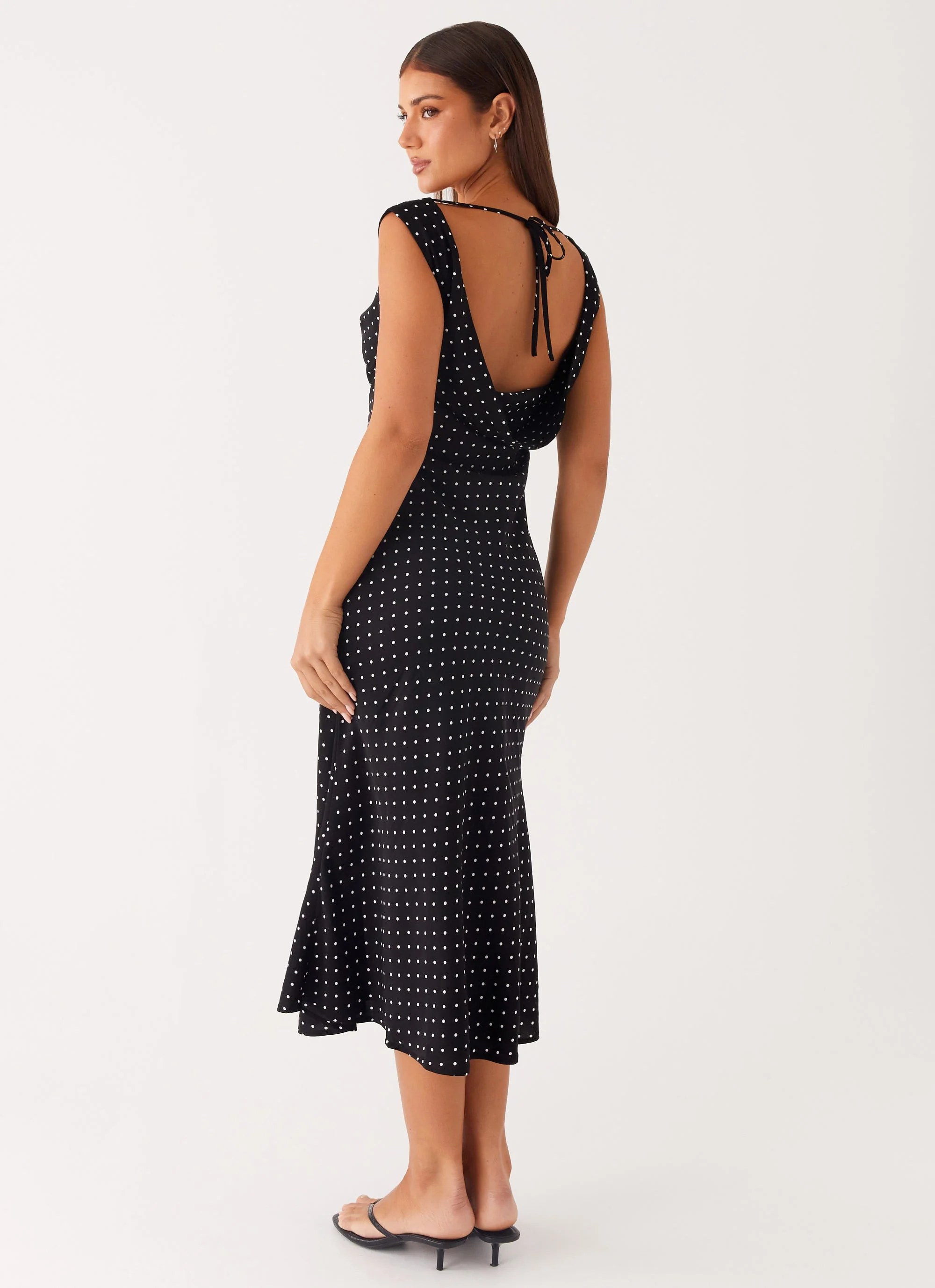 Role Model Maxi Dress - Black Polka Dot - Image 5