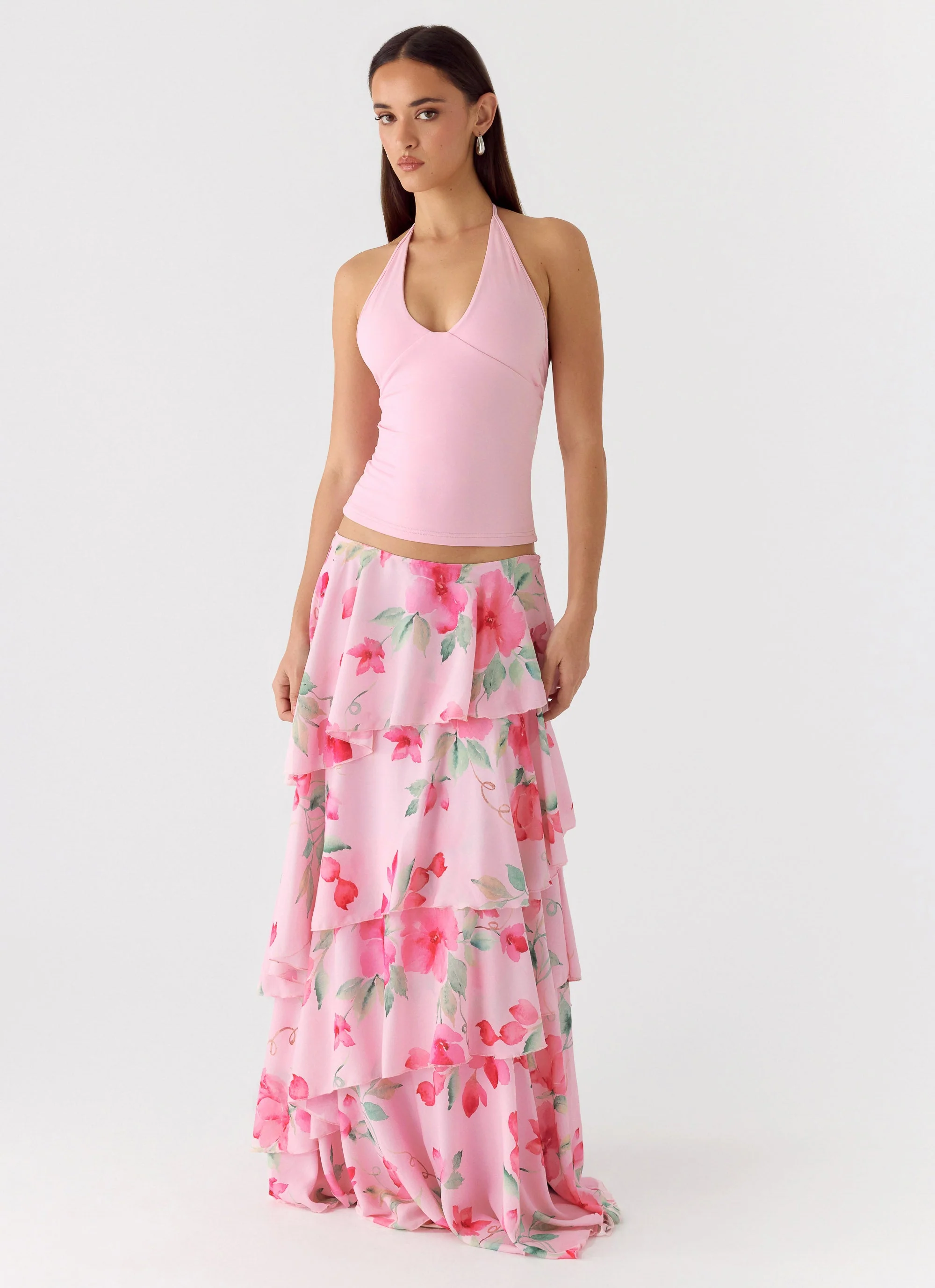 Roll Out Halter Top - Petal Pink - Image 6