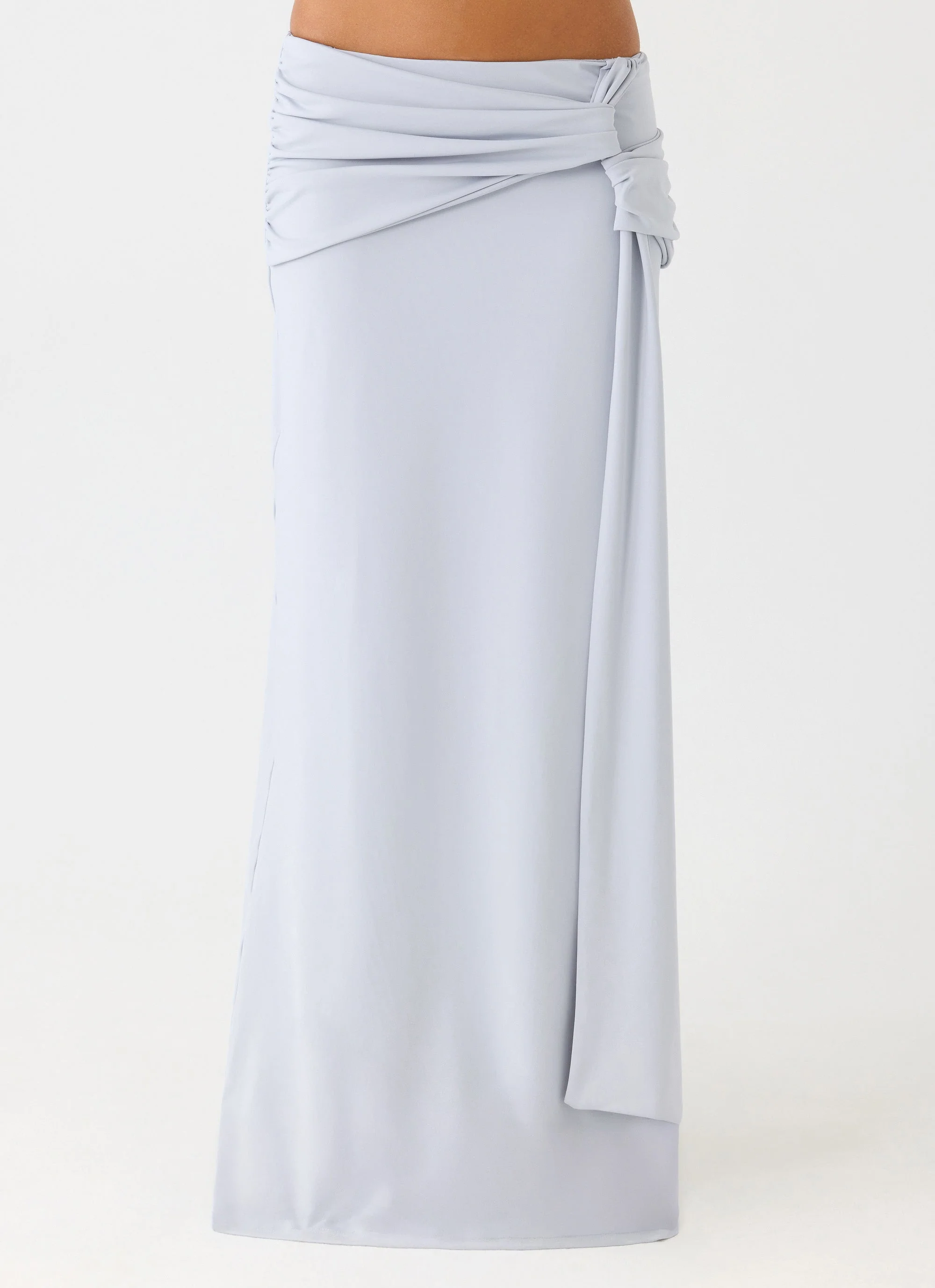 Romana Maxi Skirt - Misty Blue - Image 2